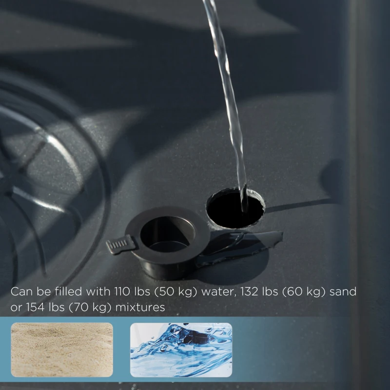 Adjustable Basketball Hoop and Basketball Stand w/ Sturdy Backboard and Weighted Base, Portable on Wheels