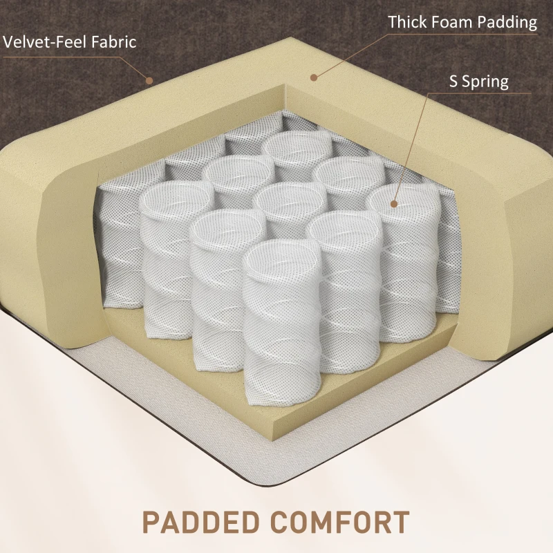 Manual Recliner Chair with Vibration Massage & Side Pockets