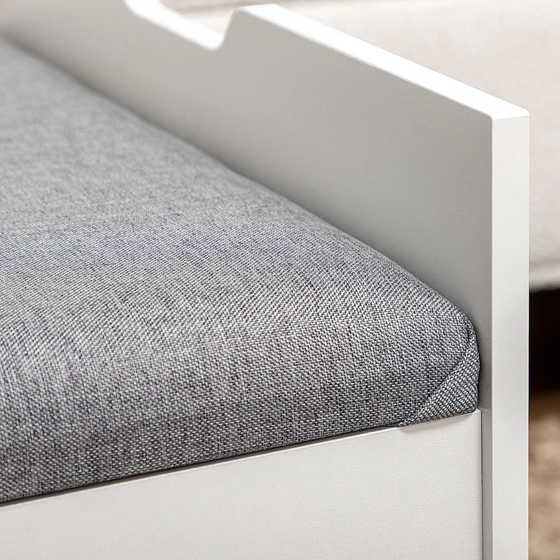  Vanity Set with Flip Top Mirror, Makeup Vanity Desk with Stool, Dressing Table with Drawer and 7 Compartments