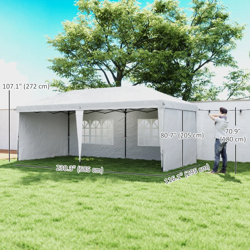  10' x 20' Outdoor Pop Up Canopy Tent Party Tent Instant Shelter W/ Carrying Bag