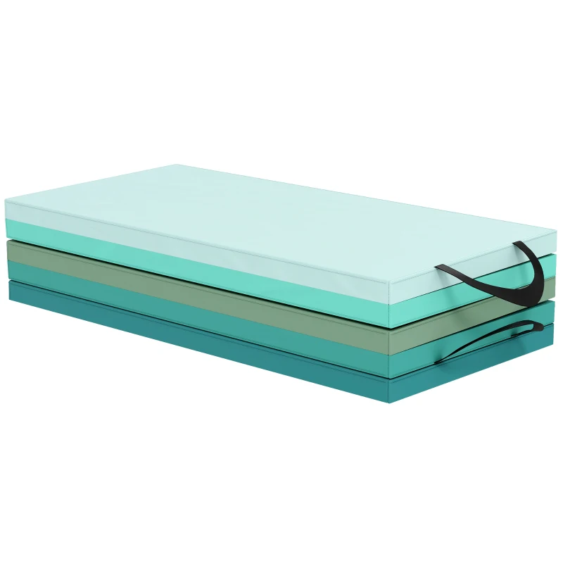 6ft Folding Gymnastics Mat, Thick Exercise Mat with Carry Handles for Yoga Aerobics Fitness Training