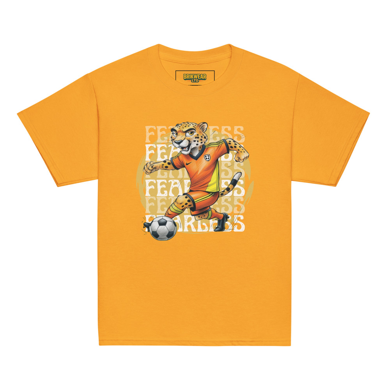 Fearless Cheetah Soccer T-shirt