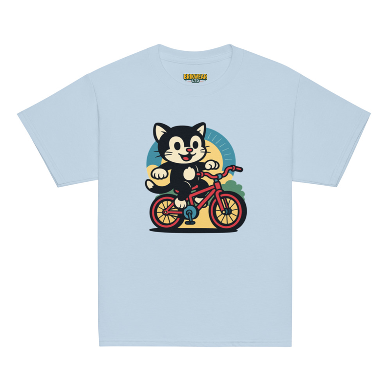 Cute Cat on Bicycle T-Shirt