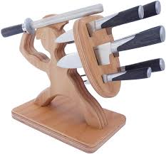 Wooden Warrior Knife Holder Set