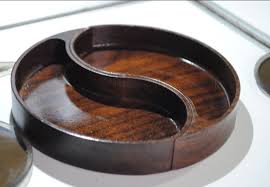 Wooden Yin Yang Tray