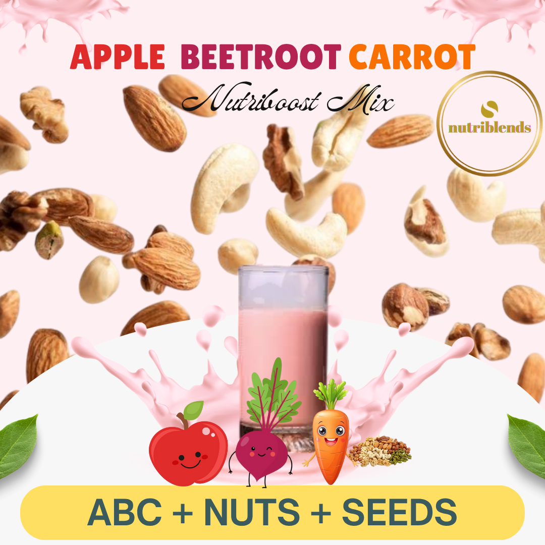 Combo Pack of 4 - ABC, Beet & Pom, Red Banana, Carrot Malt Powder