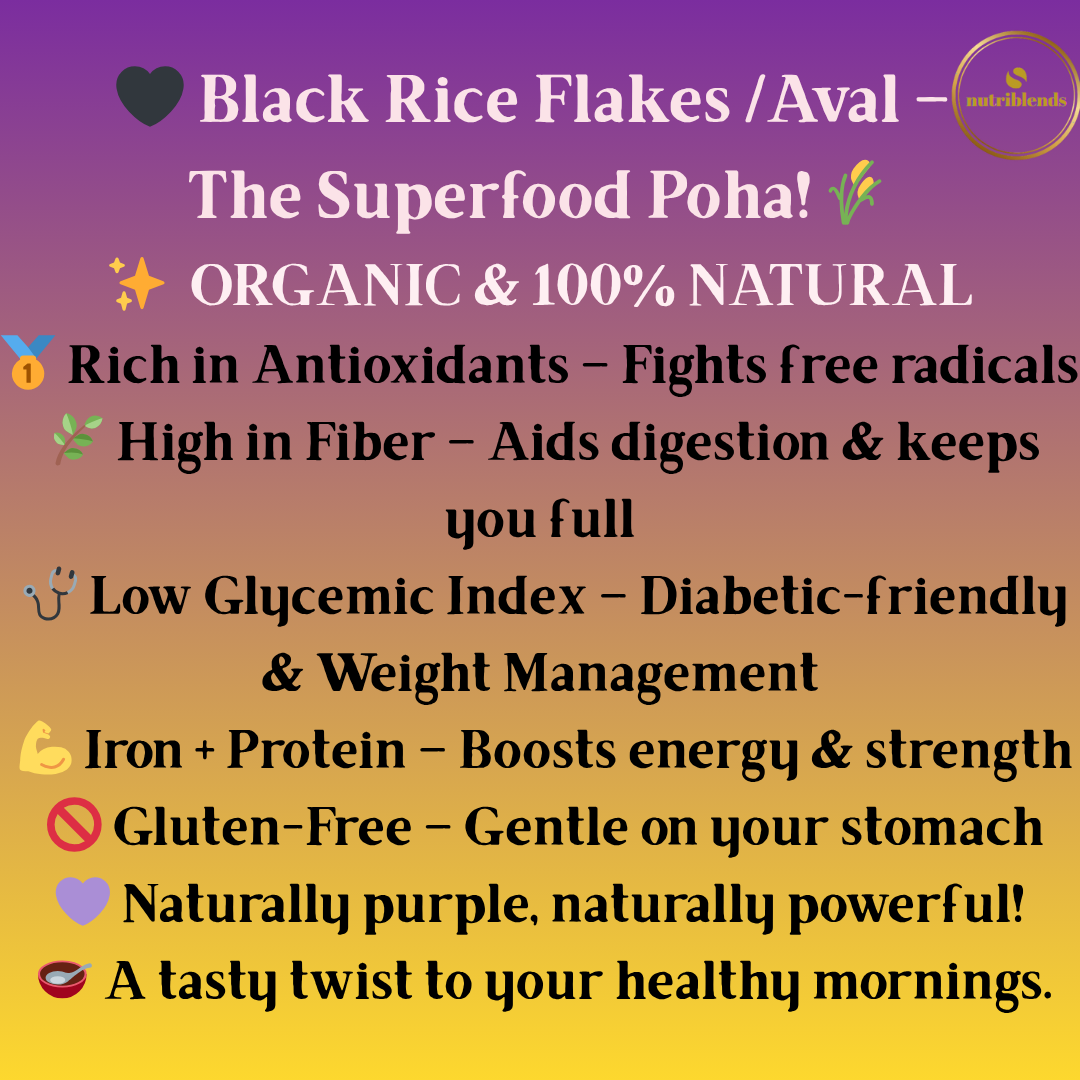 Sprouted Karuppu Kavuni Flakes