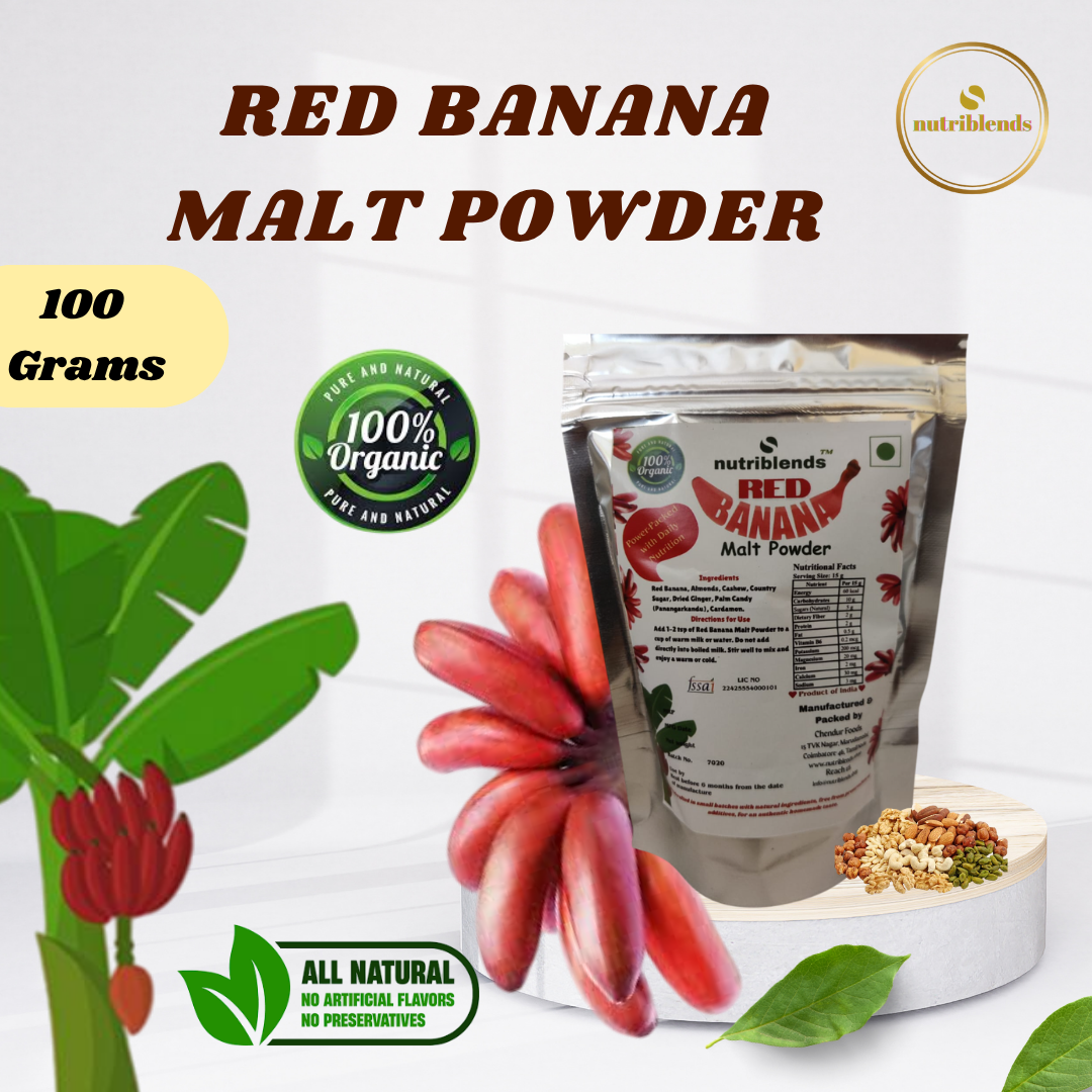 Combo Pack of 4 - ABC, Beet & Pom, Red Banana, Carrot Malt Powder