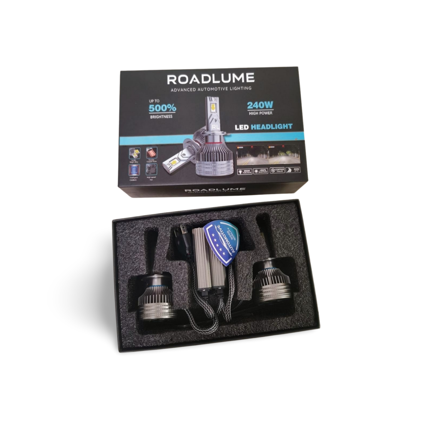 ROADLUME LED Headlight Bulb H1 - 240 Watt - 6500K