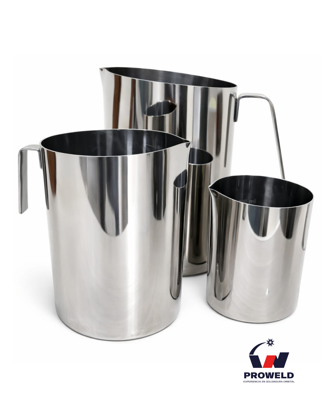 Jarras de Laboratorio en Acero Inoxidable 316L 