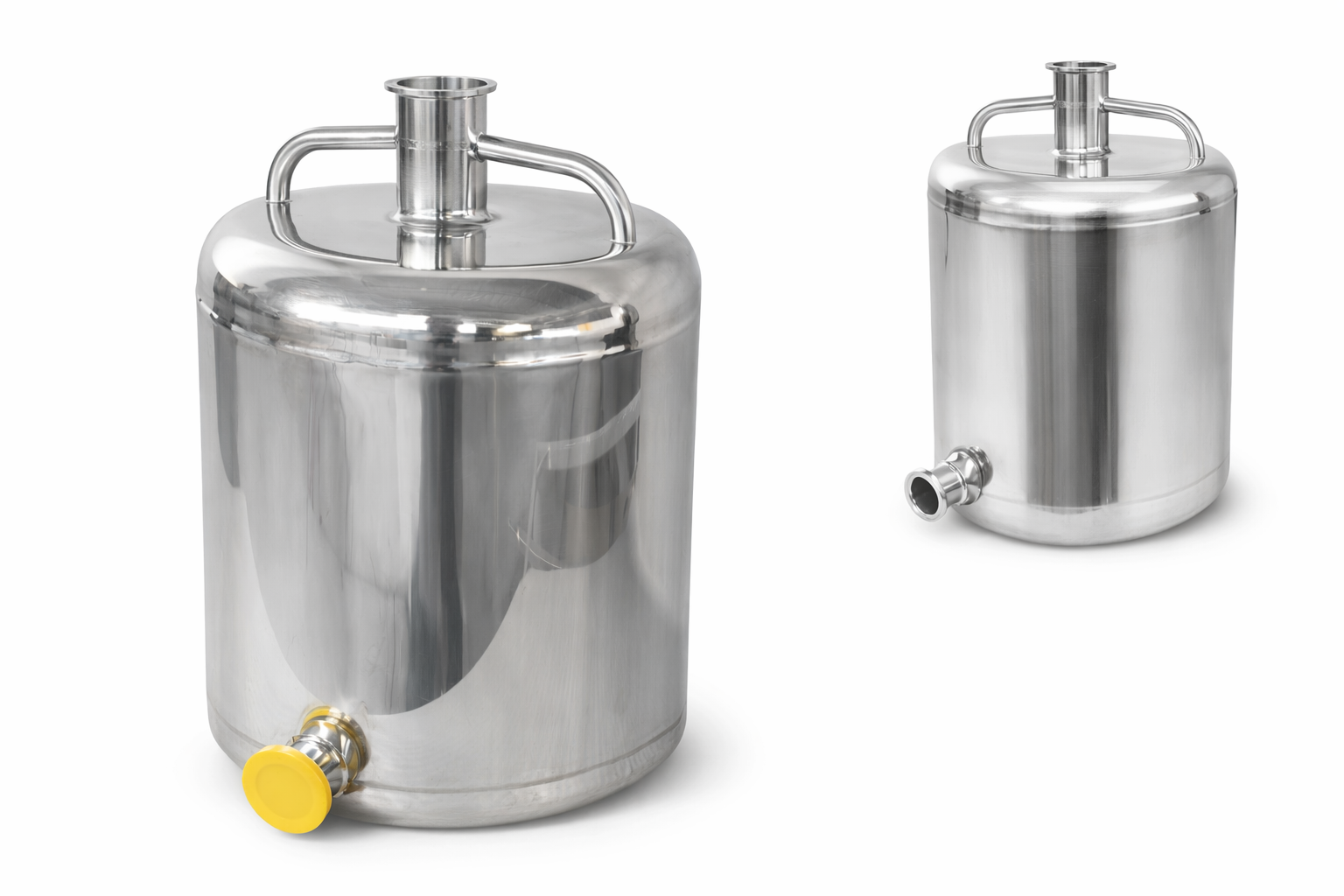 Recipiente Farmacéutico de Acero Inoxidable 316L con Válvula Sanitaria – ProWeld