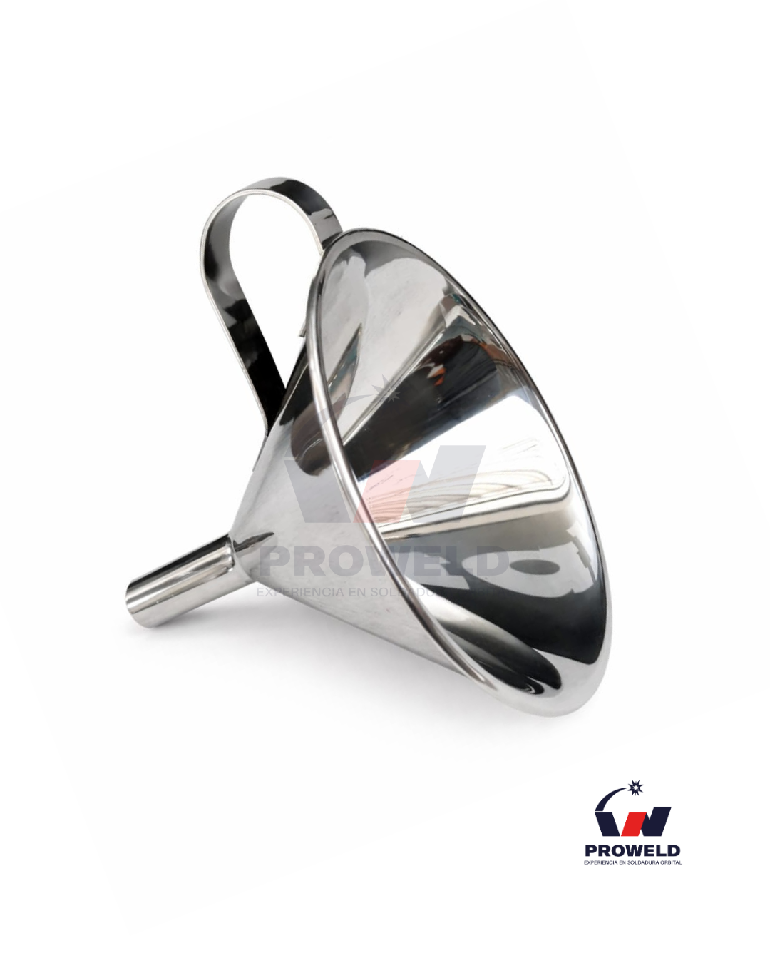 Embudo de Laboratorio en Acero Inoxidable 316L