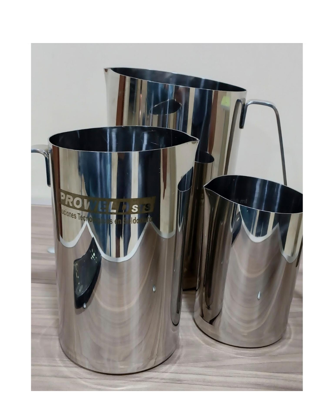 Jarras de Laboratorio en Acero Inoxidable 316L 