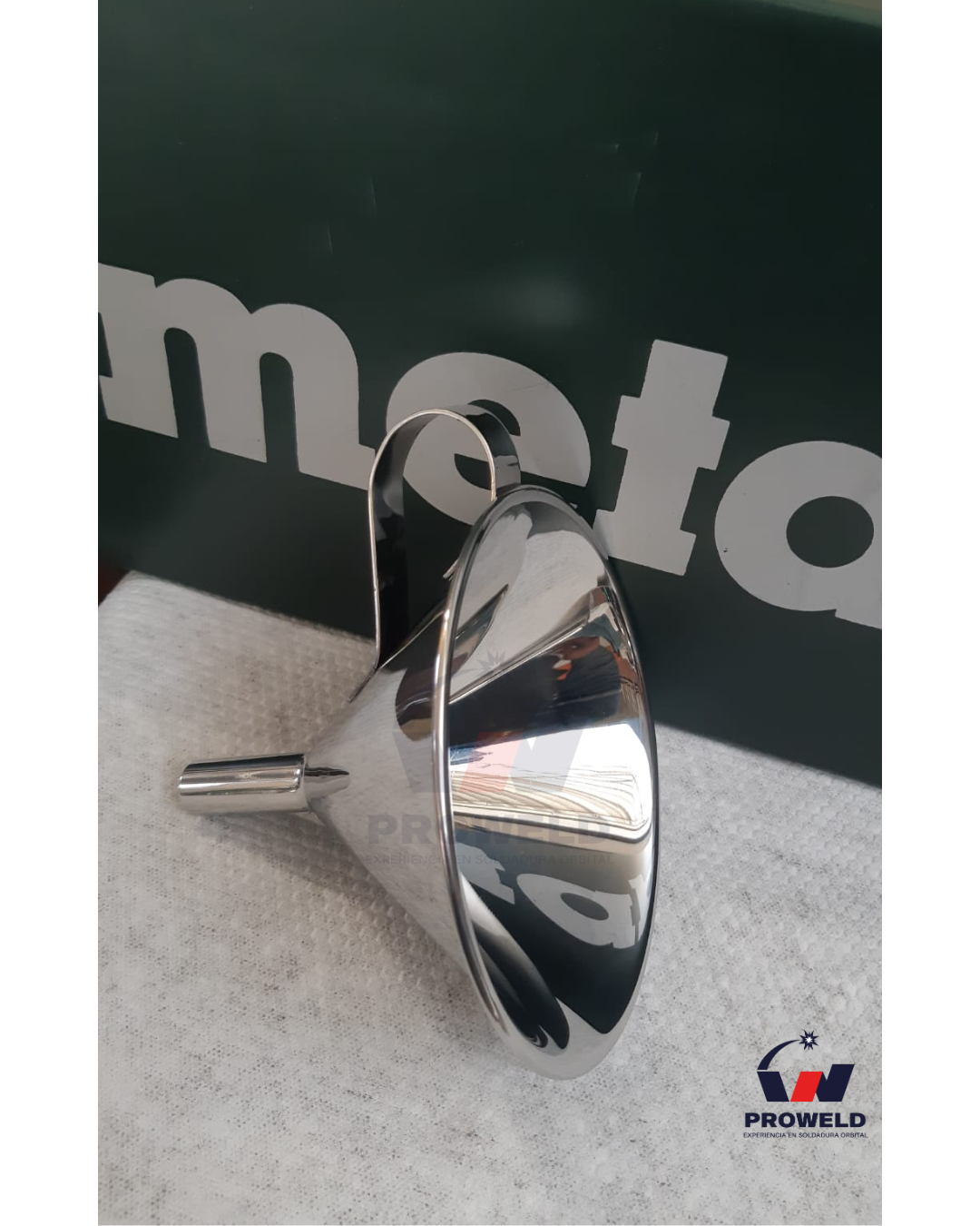 Embudo de Laboratorio en Acero Inoxidable 316L