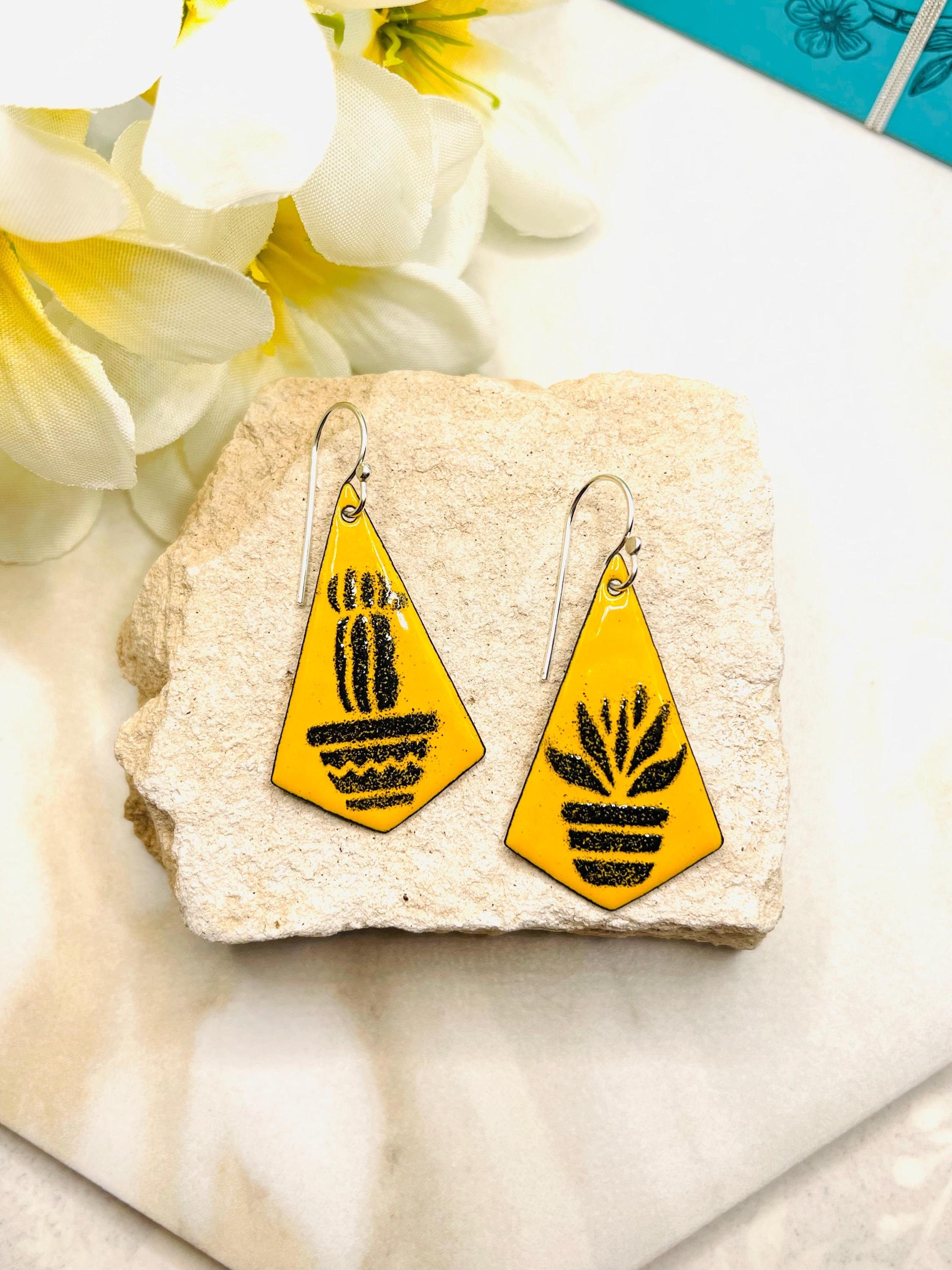 Potted Succulents, Earrings