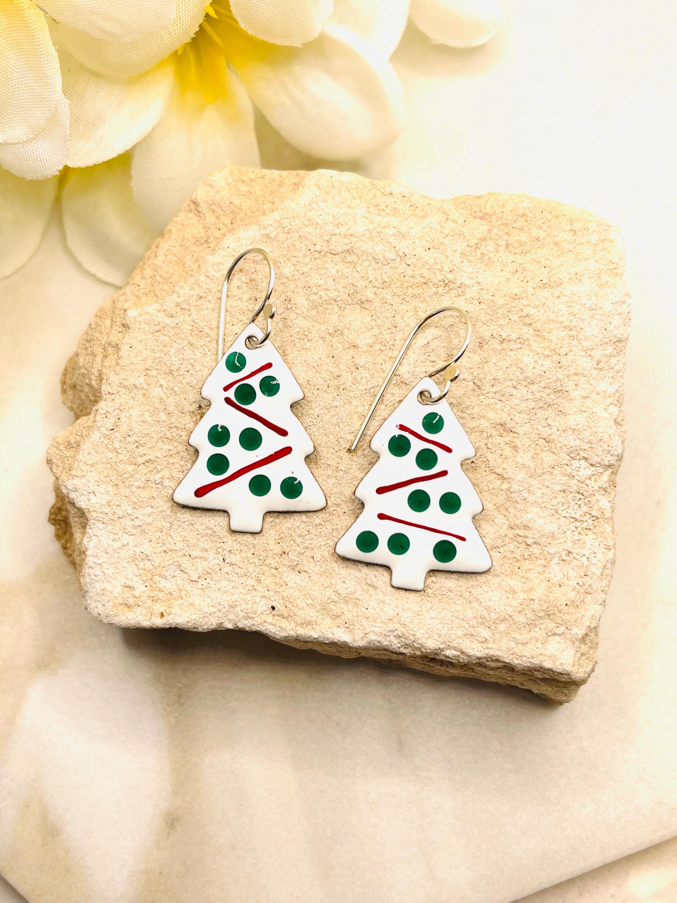 White Christmas Trees, Earrings