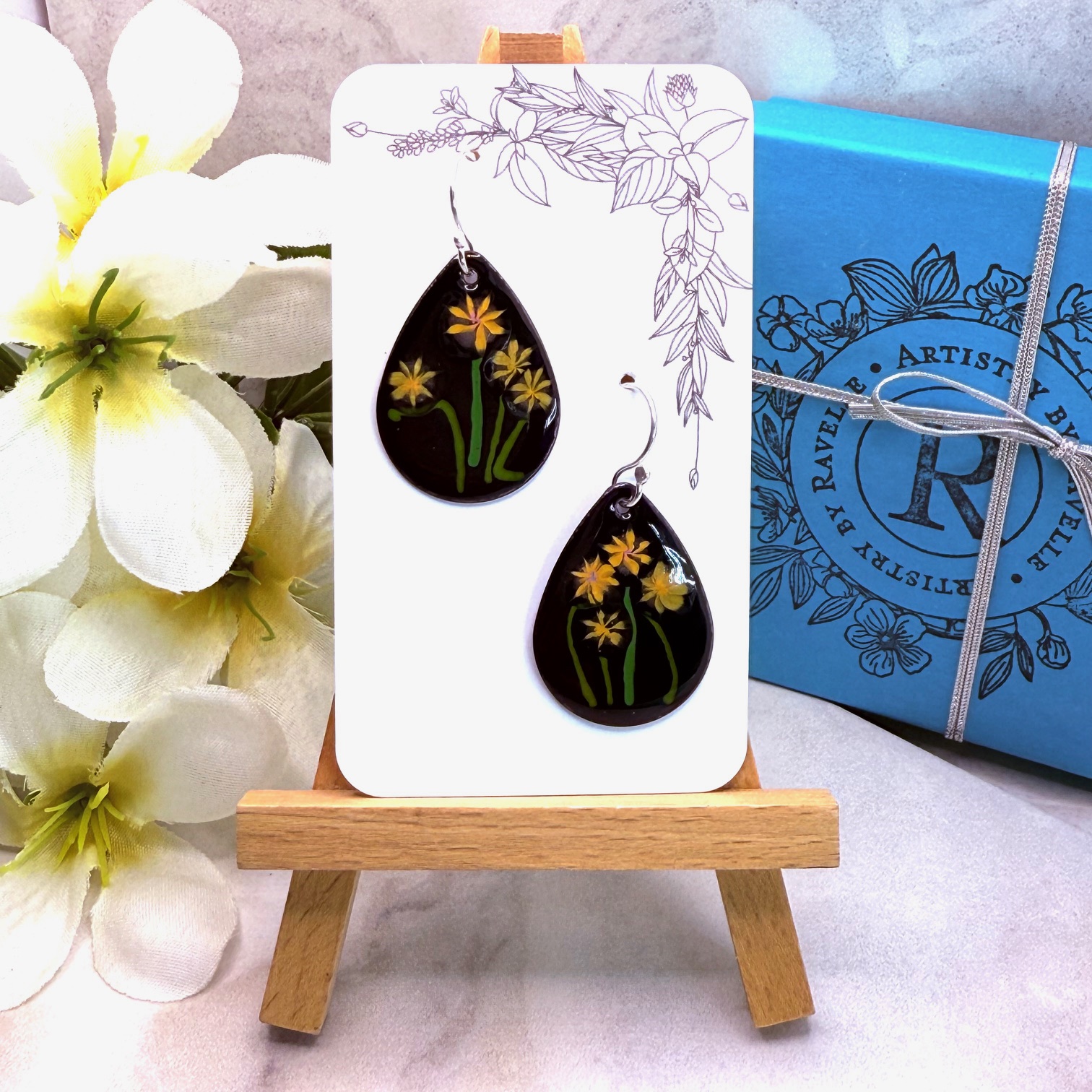 Midnight Blooms, Earrings