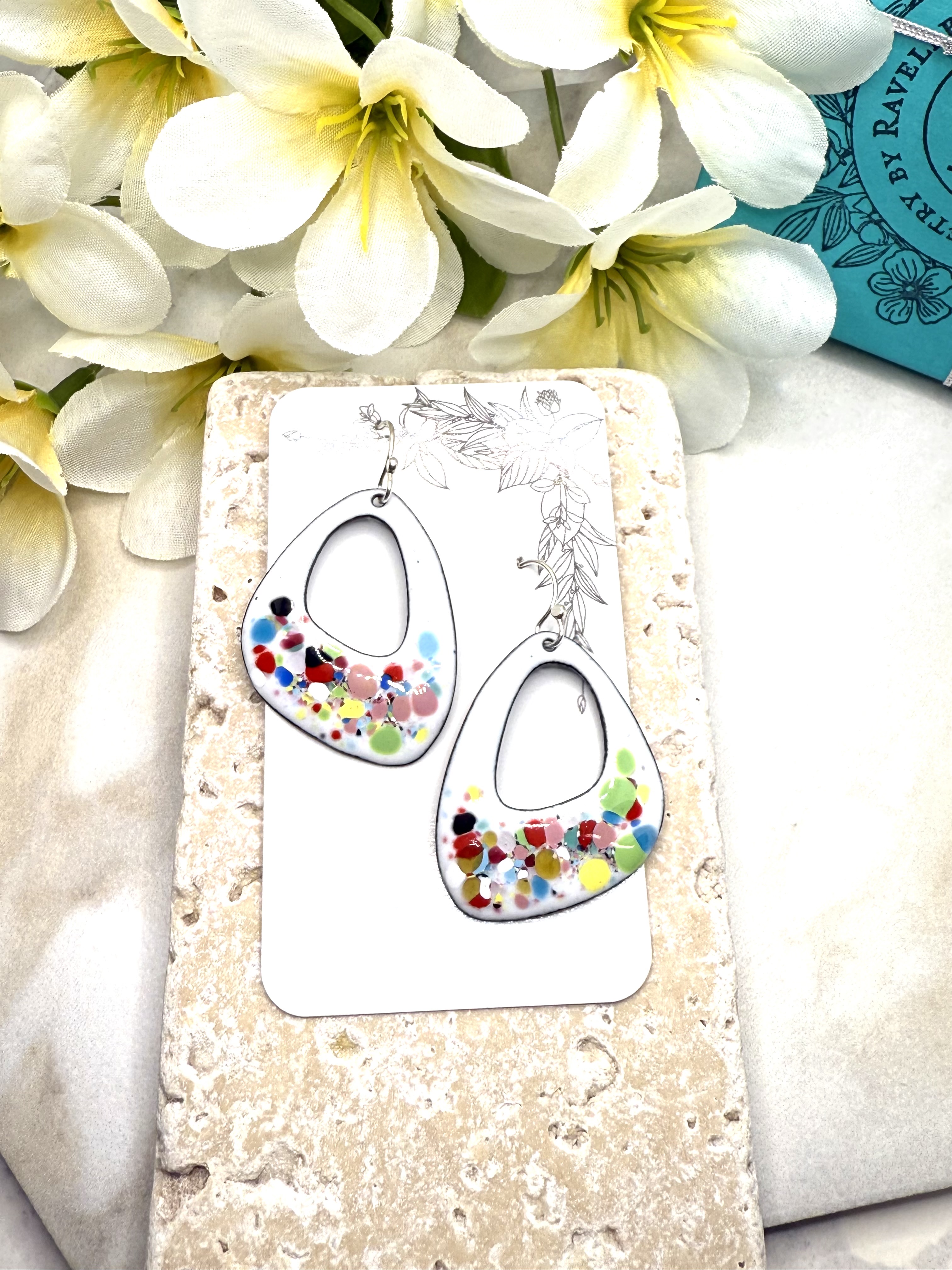 Confetti Asymmetrical Earrings 
