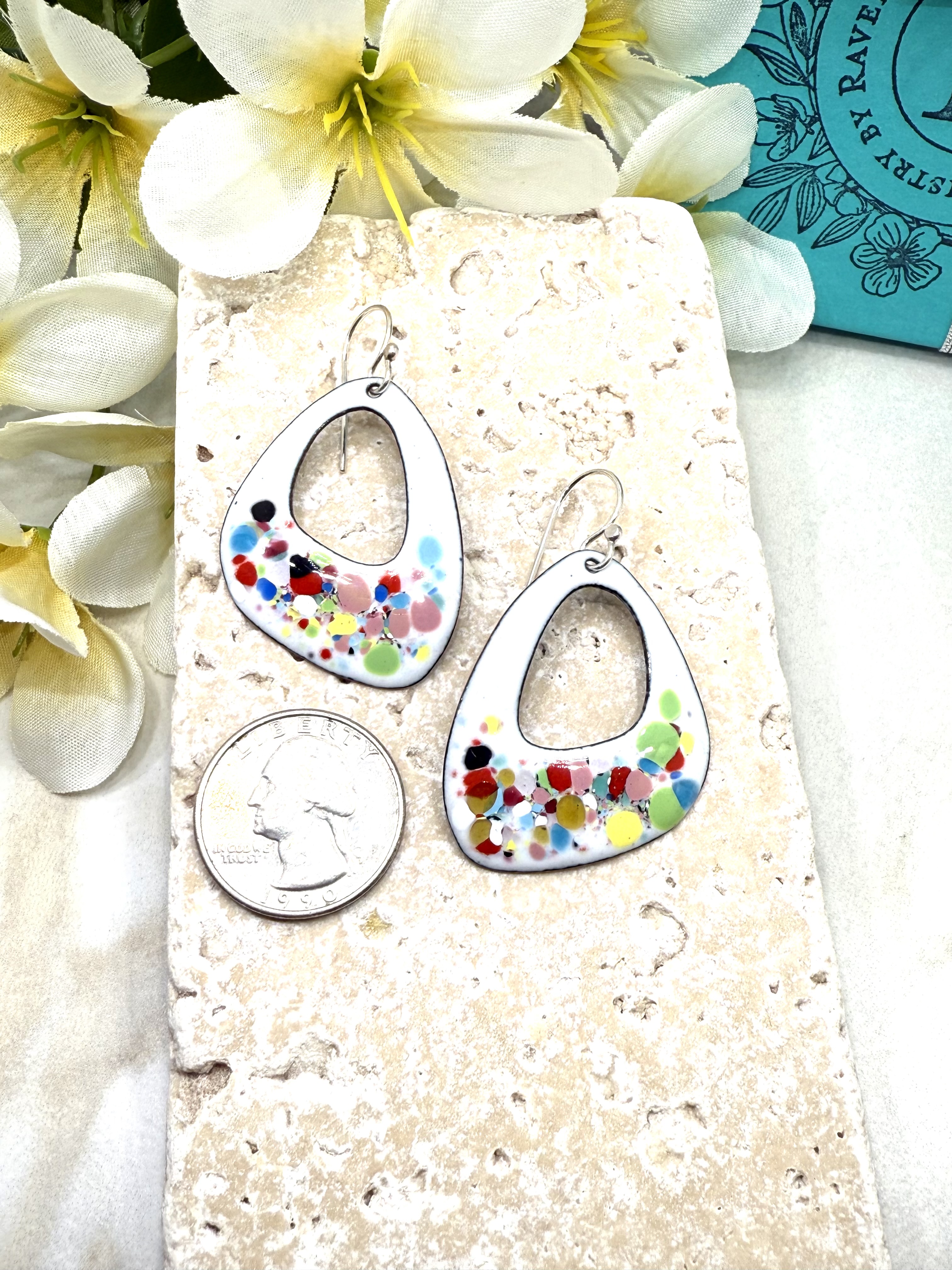 Confetti Asymmetrical Earrings 