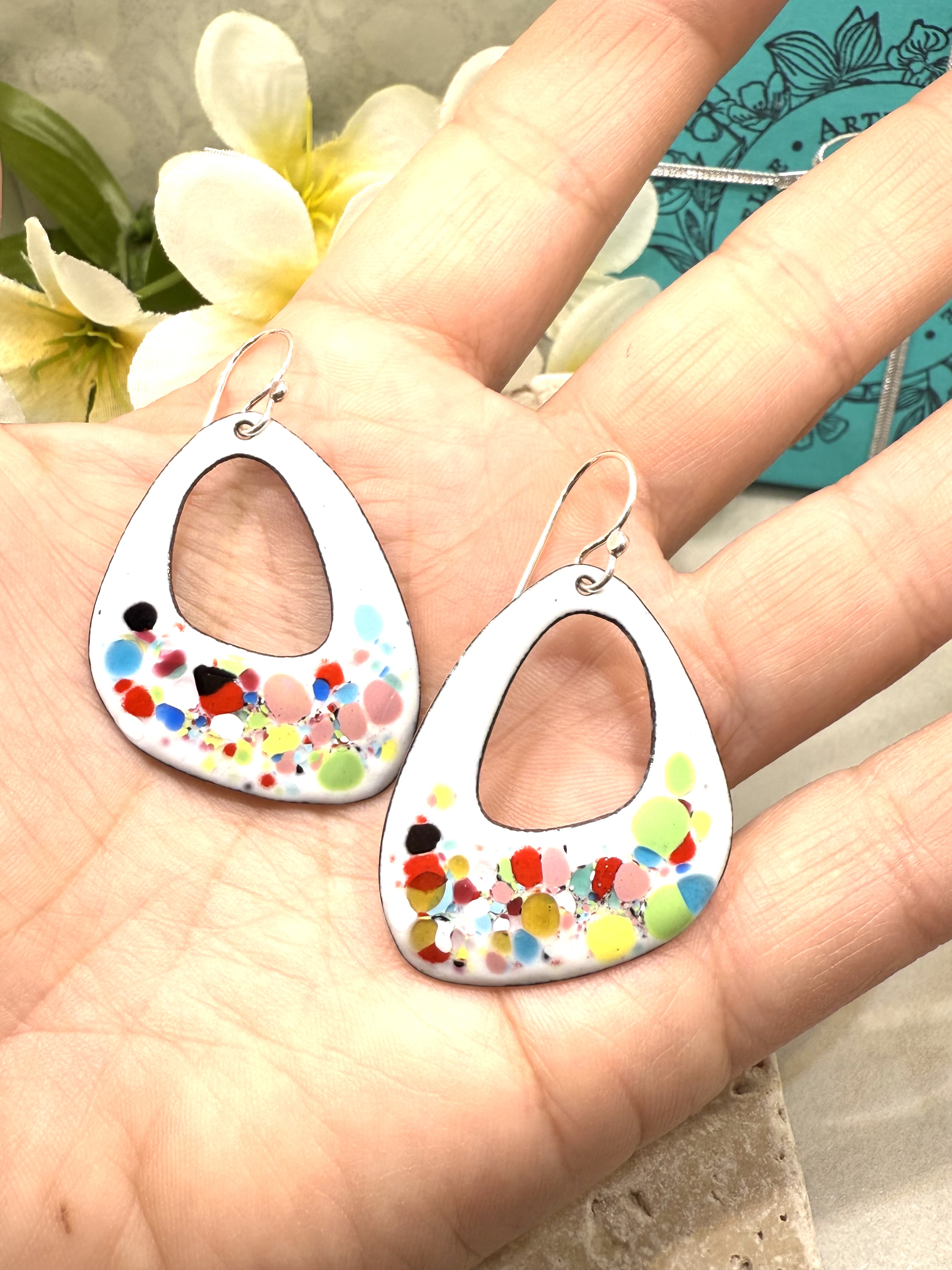 Confetti Asymmetrical Earrings 