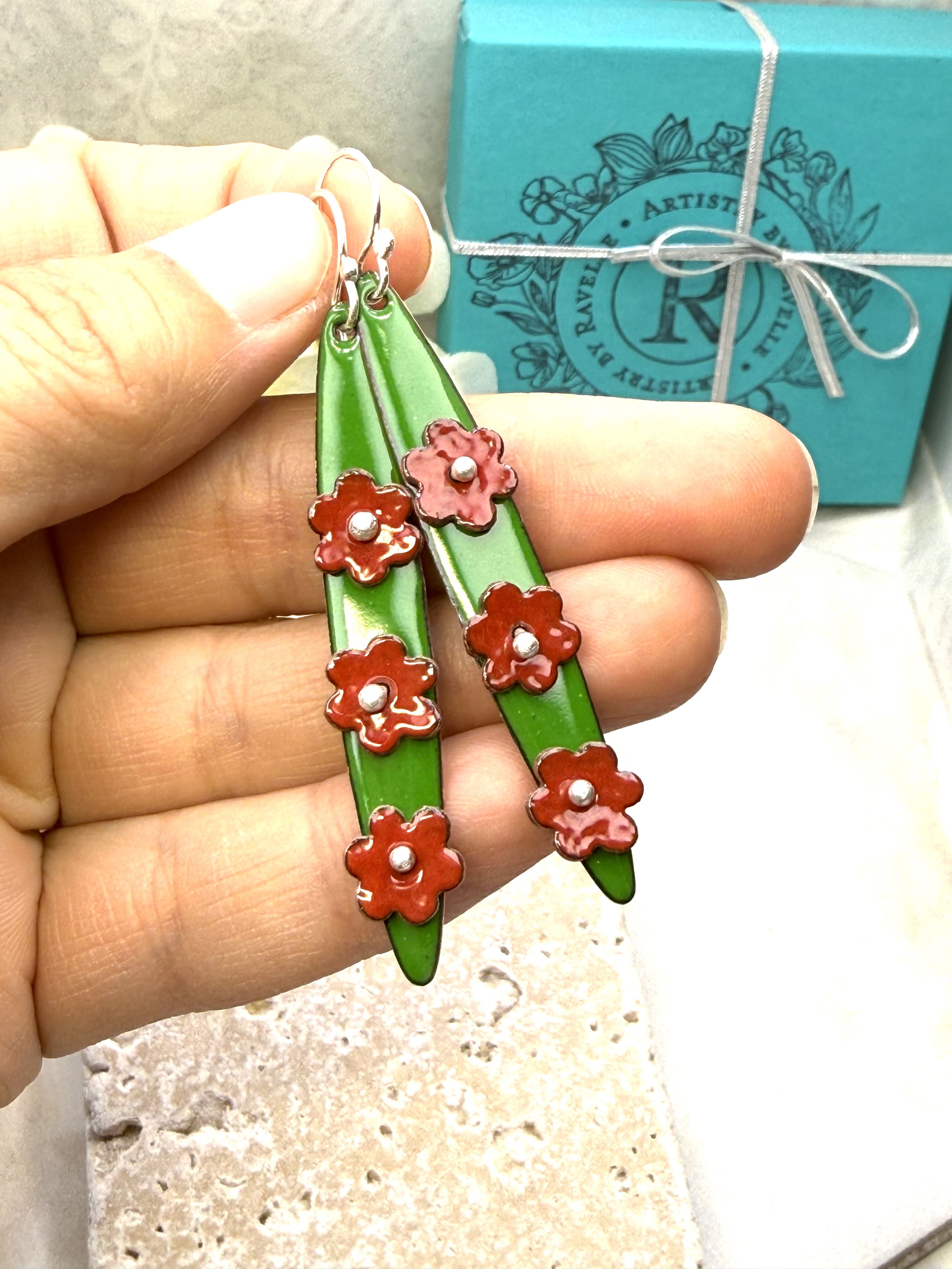 Pinned Floral Earrings