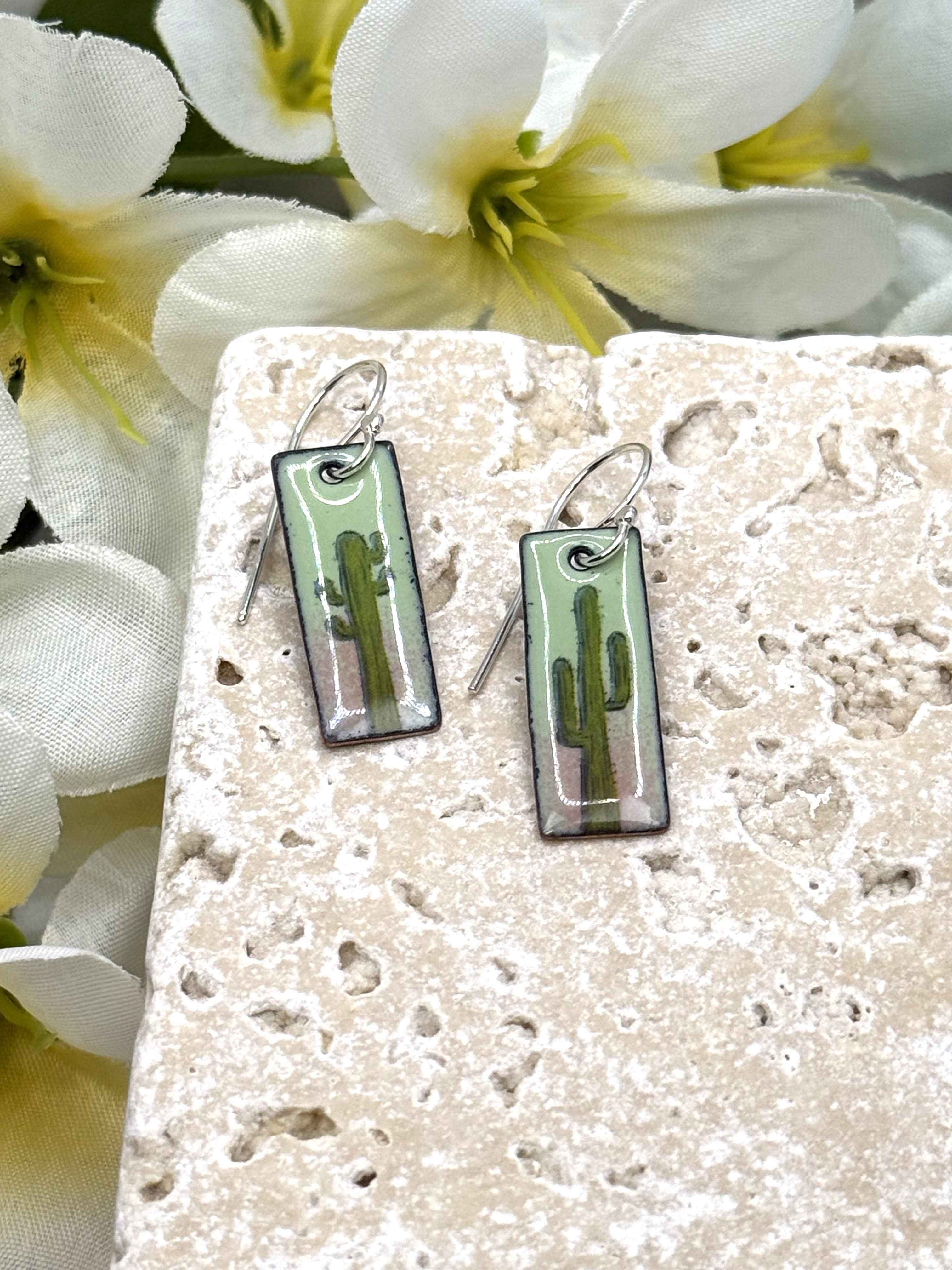 Mini Cactus Earrings