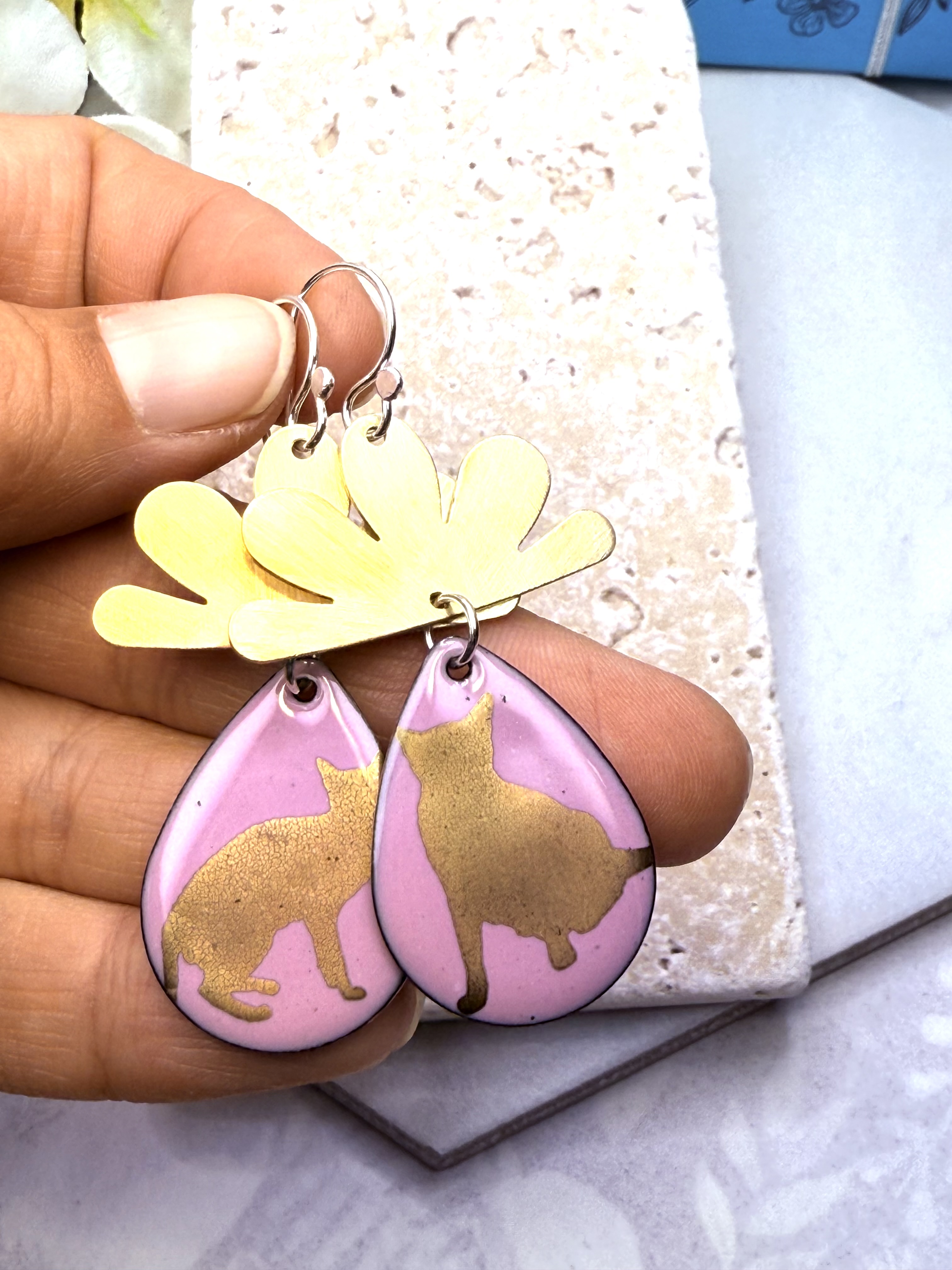 Cat Silhouette Statement Earrings