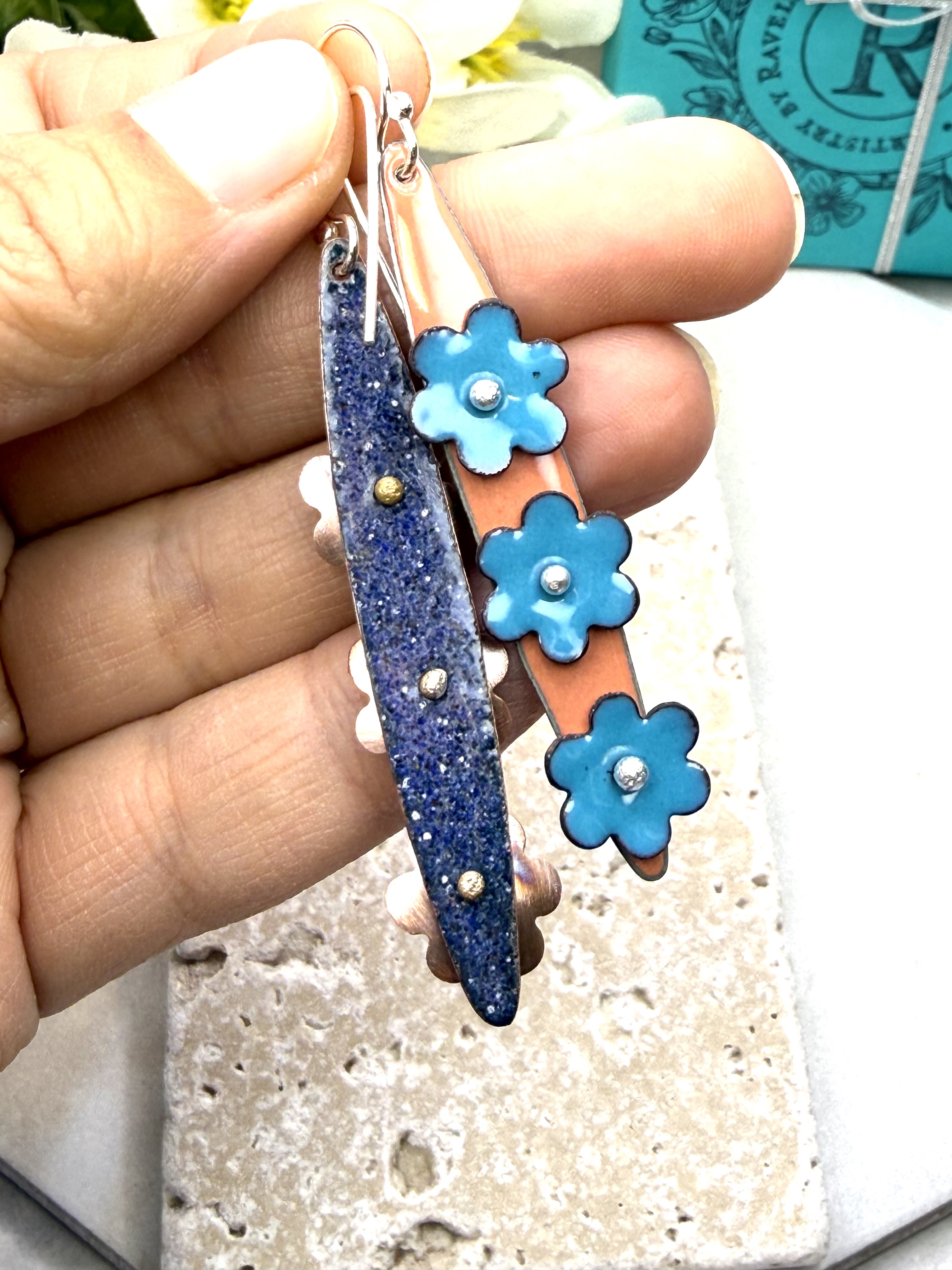 Pinned Floral Earrings