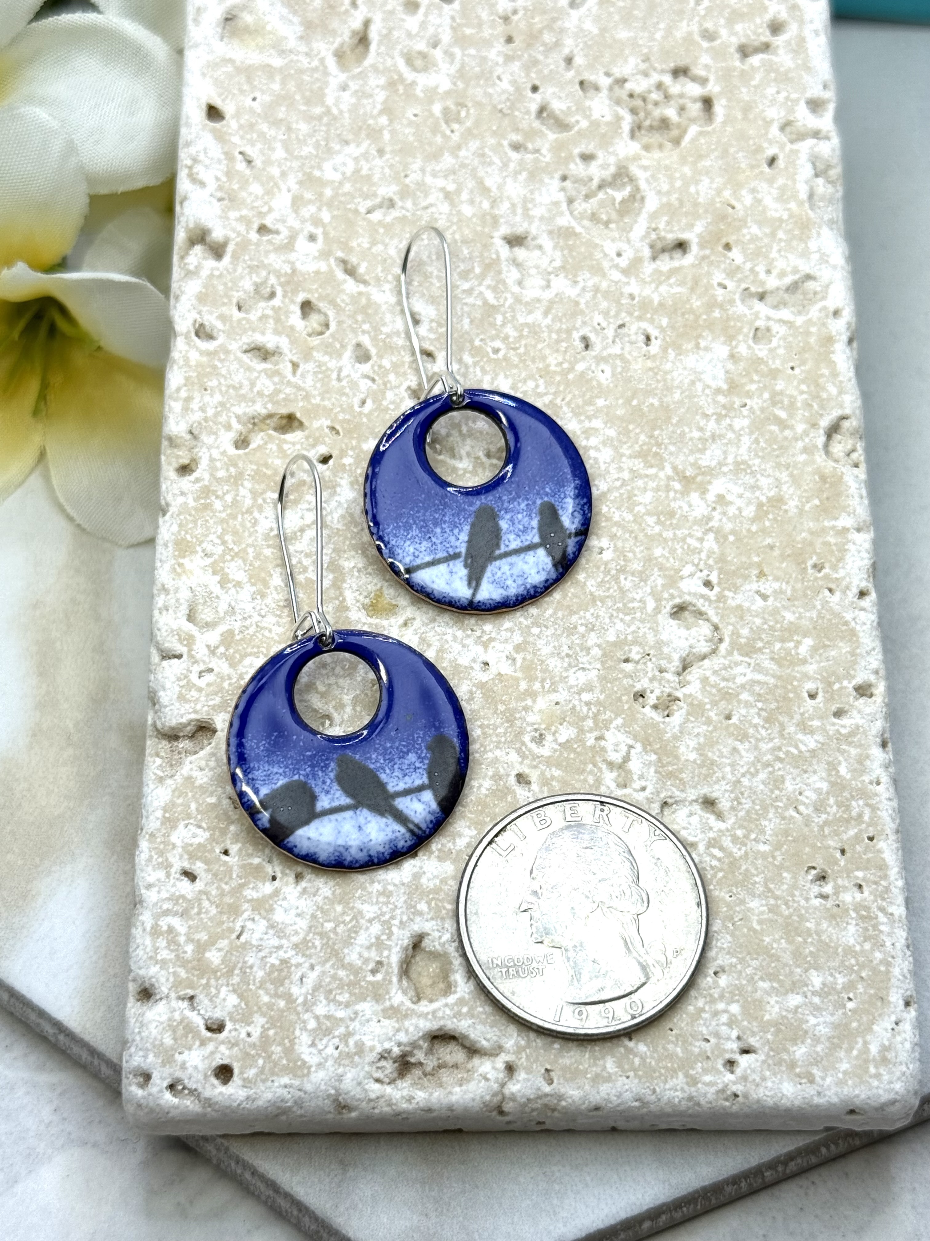 Black Bird Silhouette Earrings