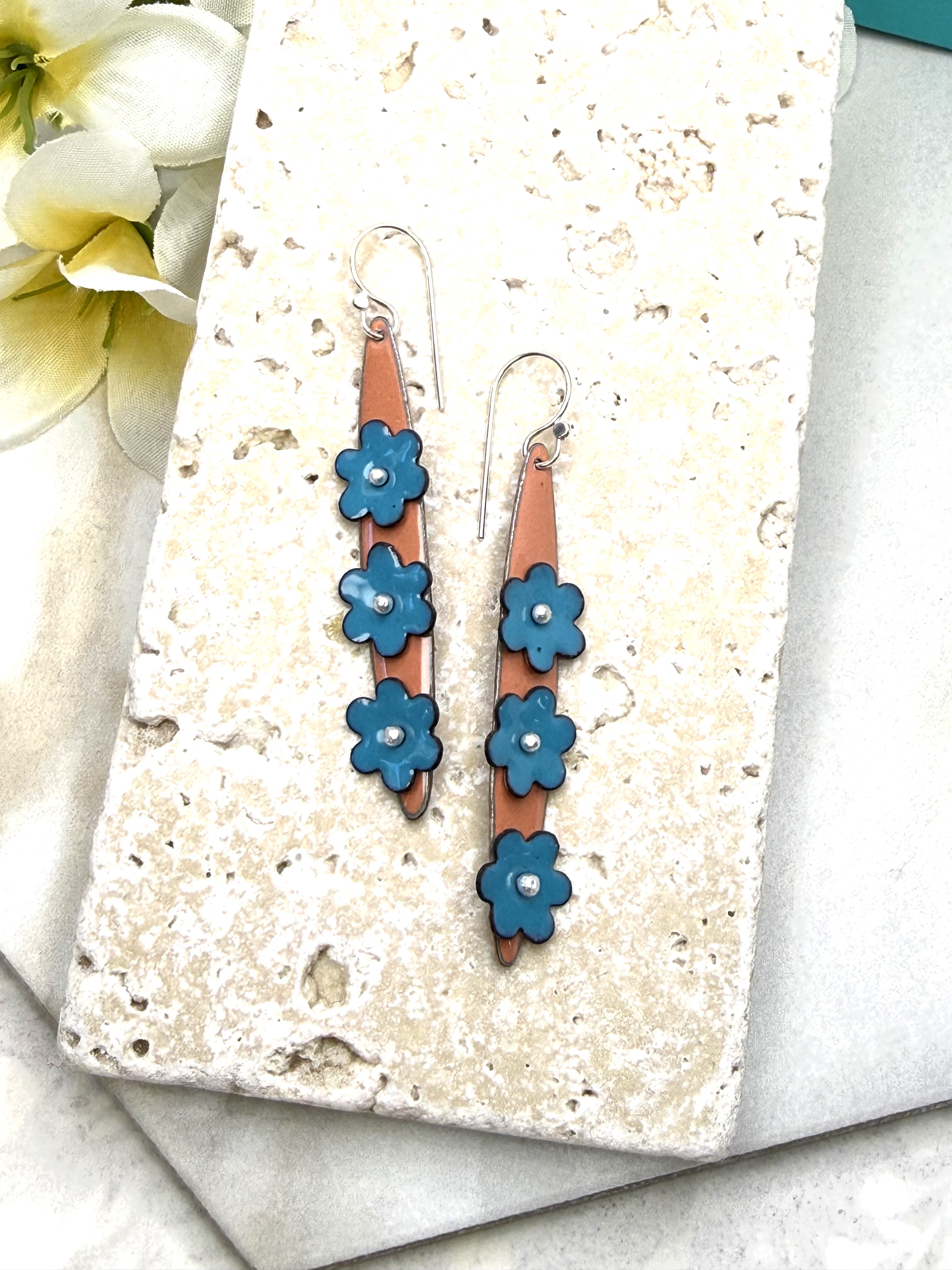 Pinned Floral Earrings