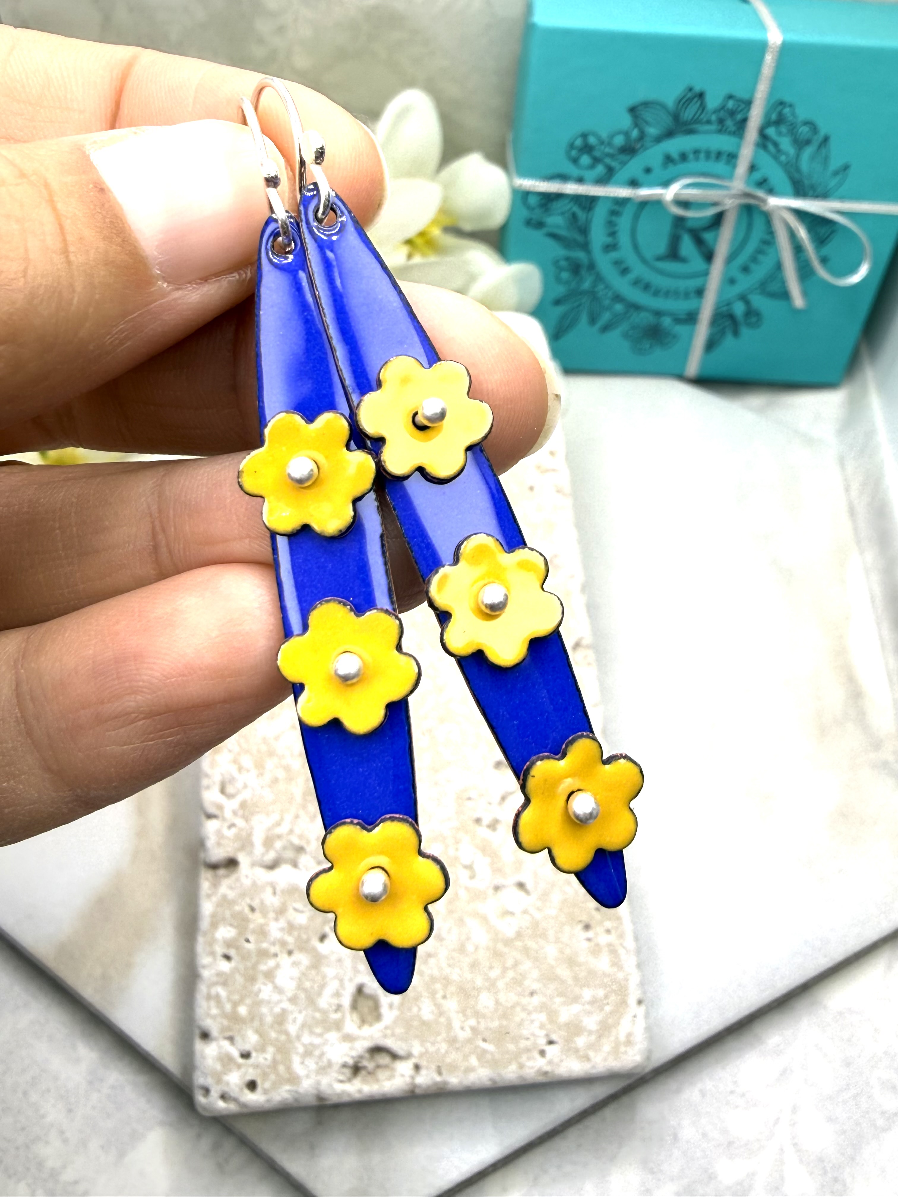 Pinned Floral Earrings