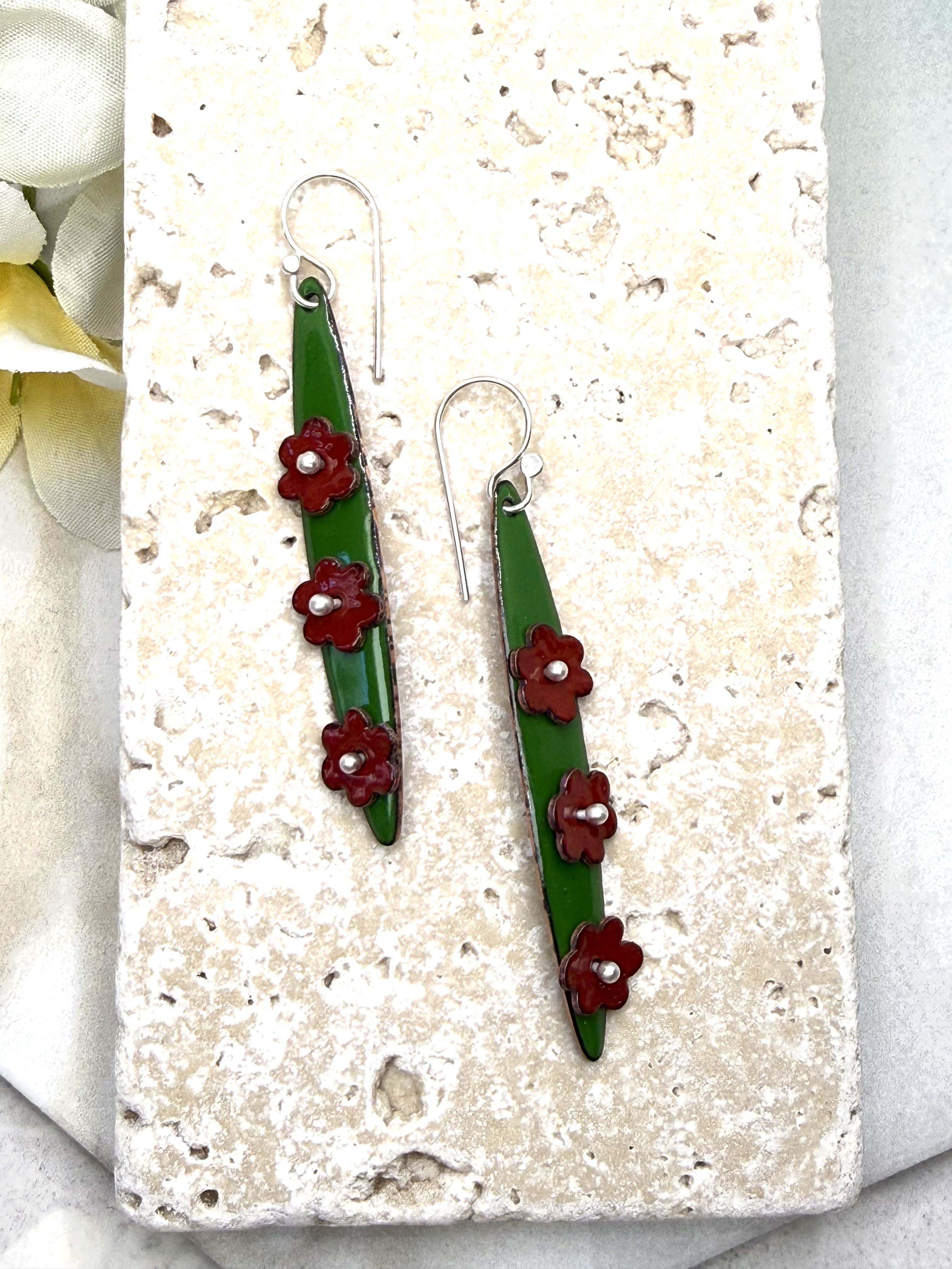 Pinned Floral Earrings