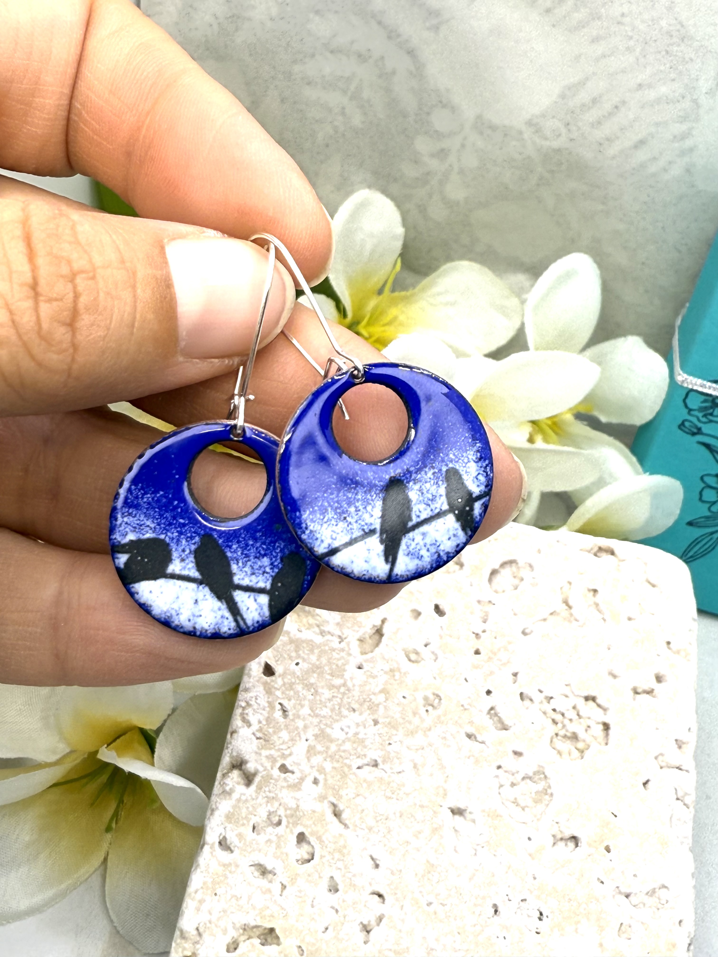 Black Bird Silhouette Earrings