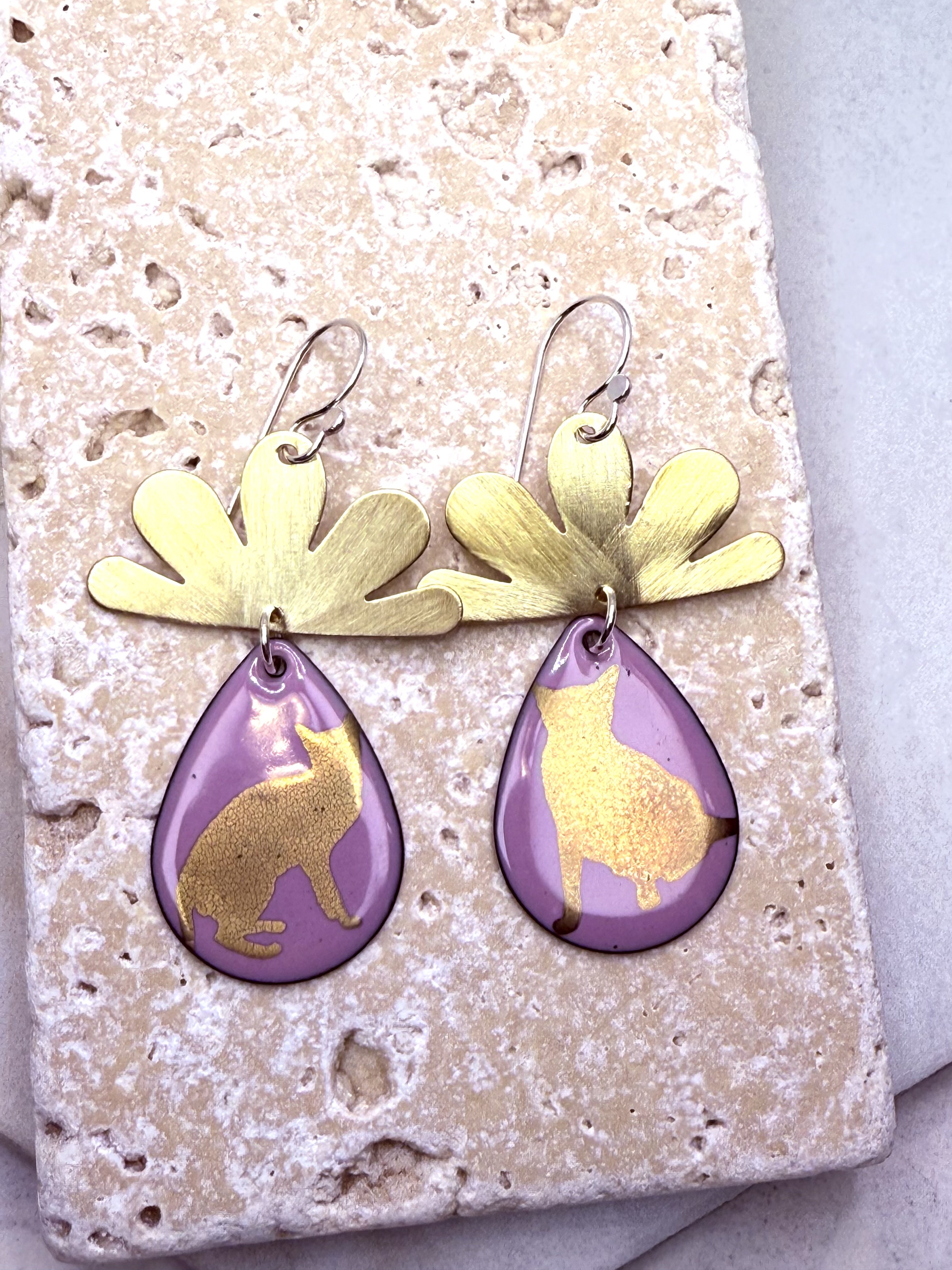 Cat Silhouette Statement Earrings