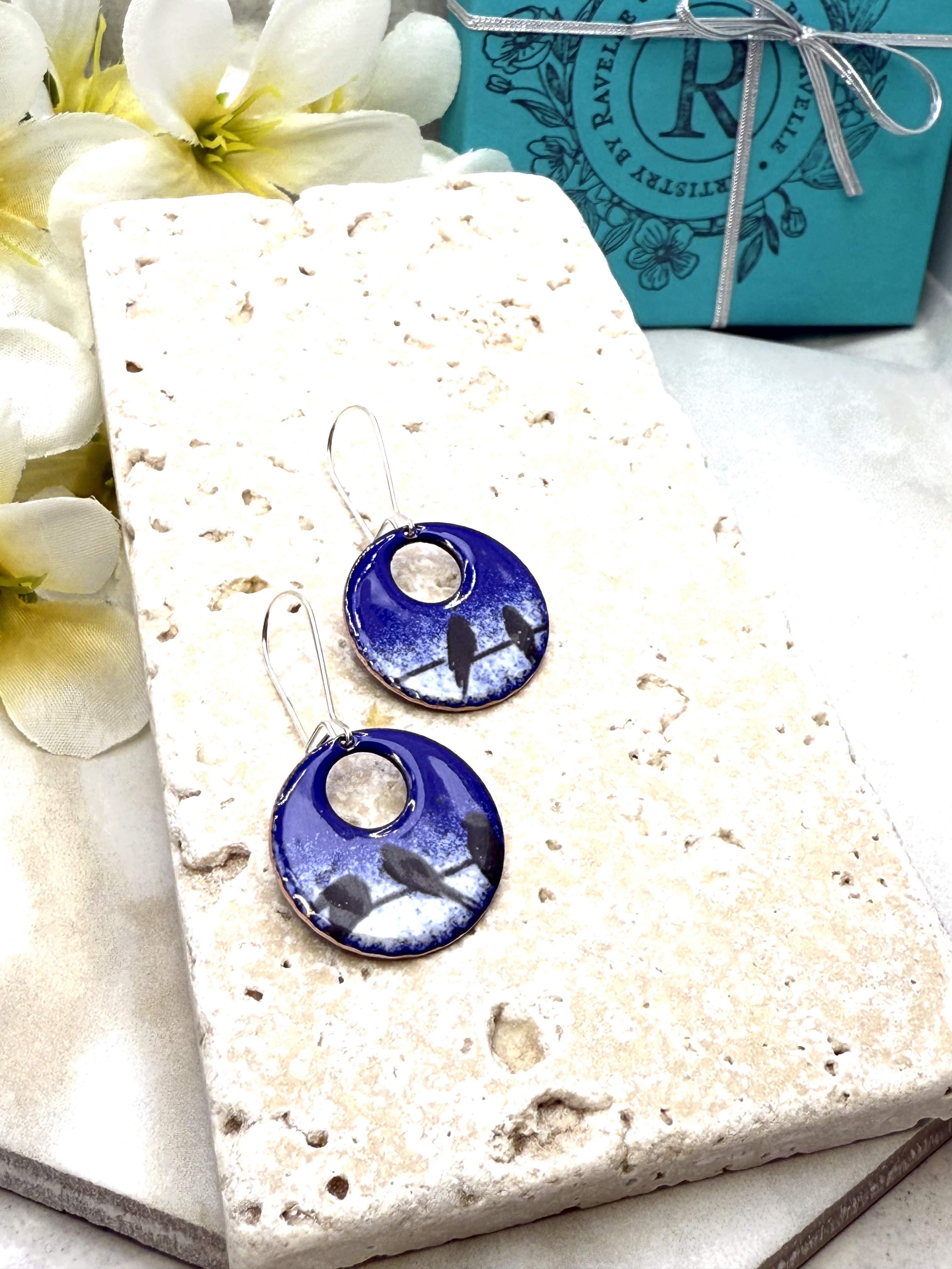 Black Bird Silhouette Earrings