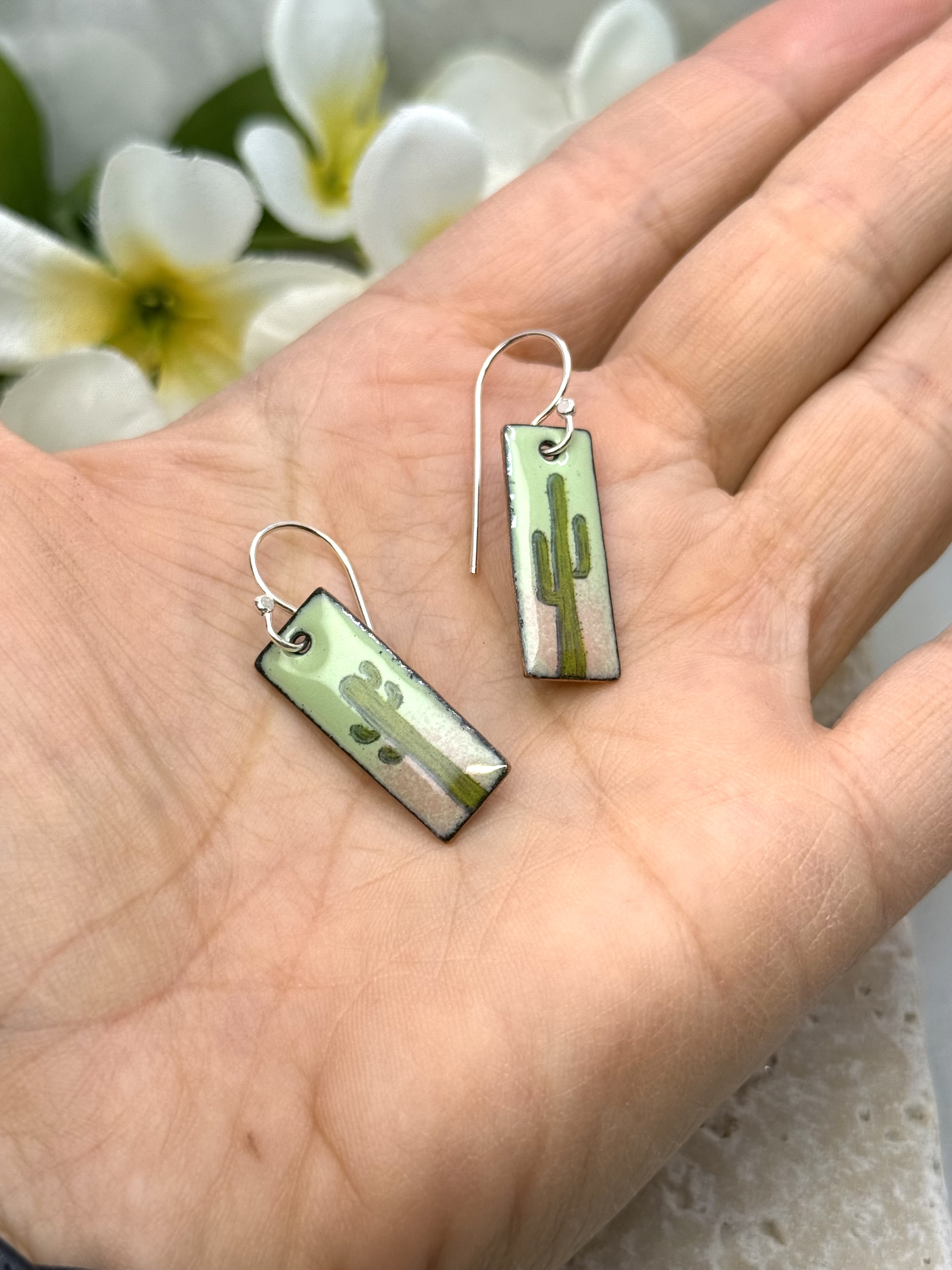 Mini Cactus Earrings