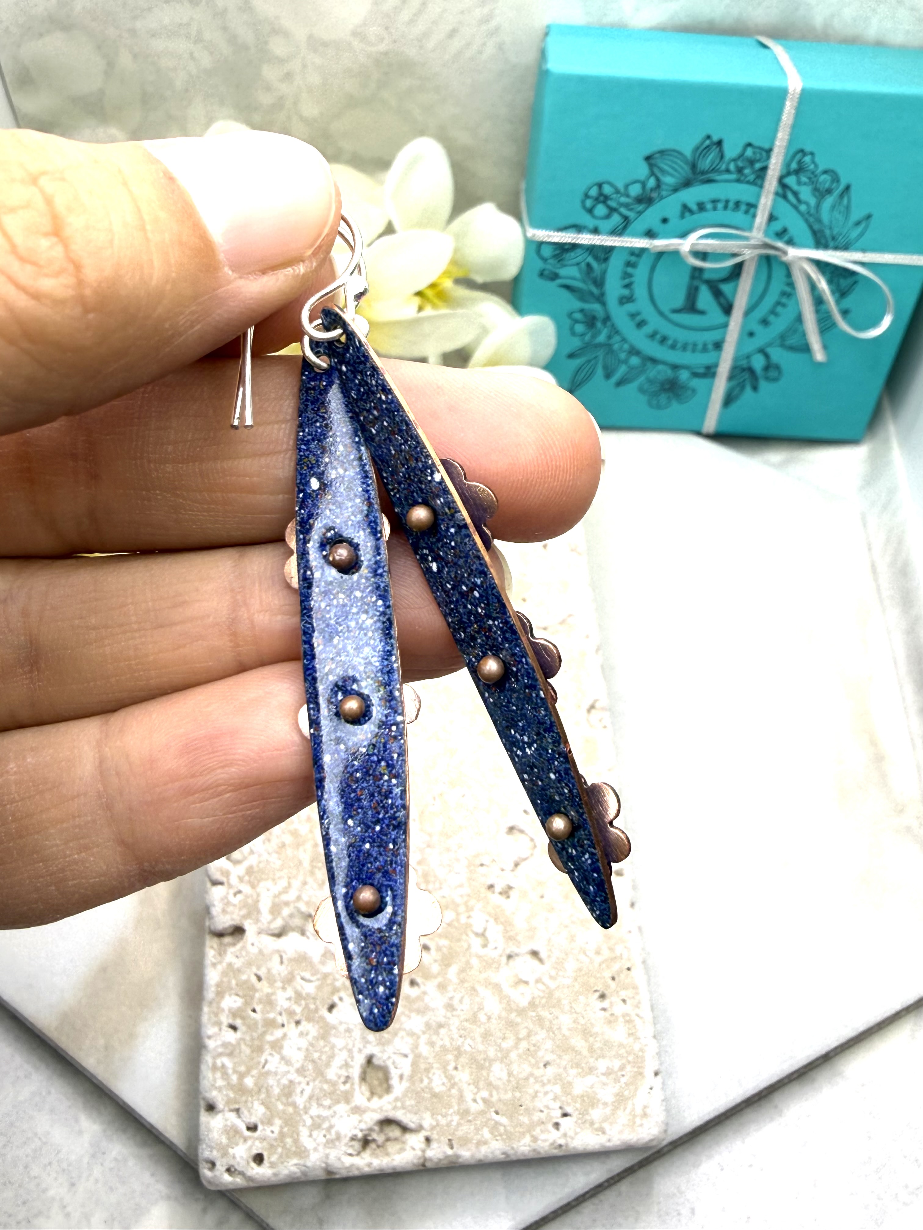 Pinned Floral Earrings