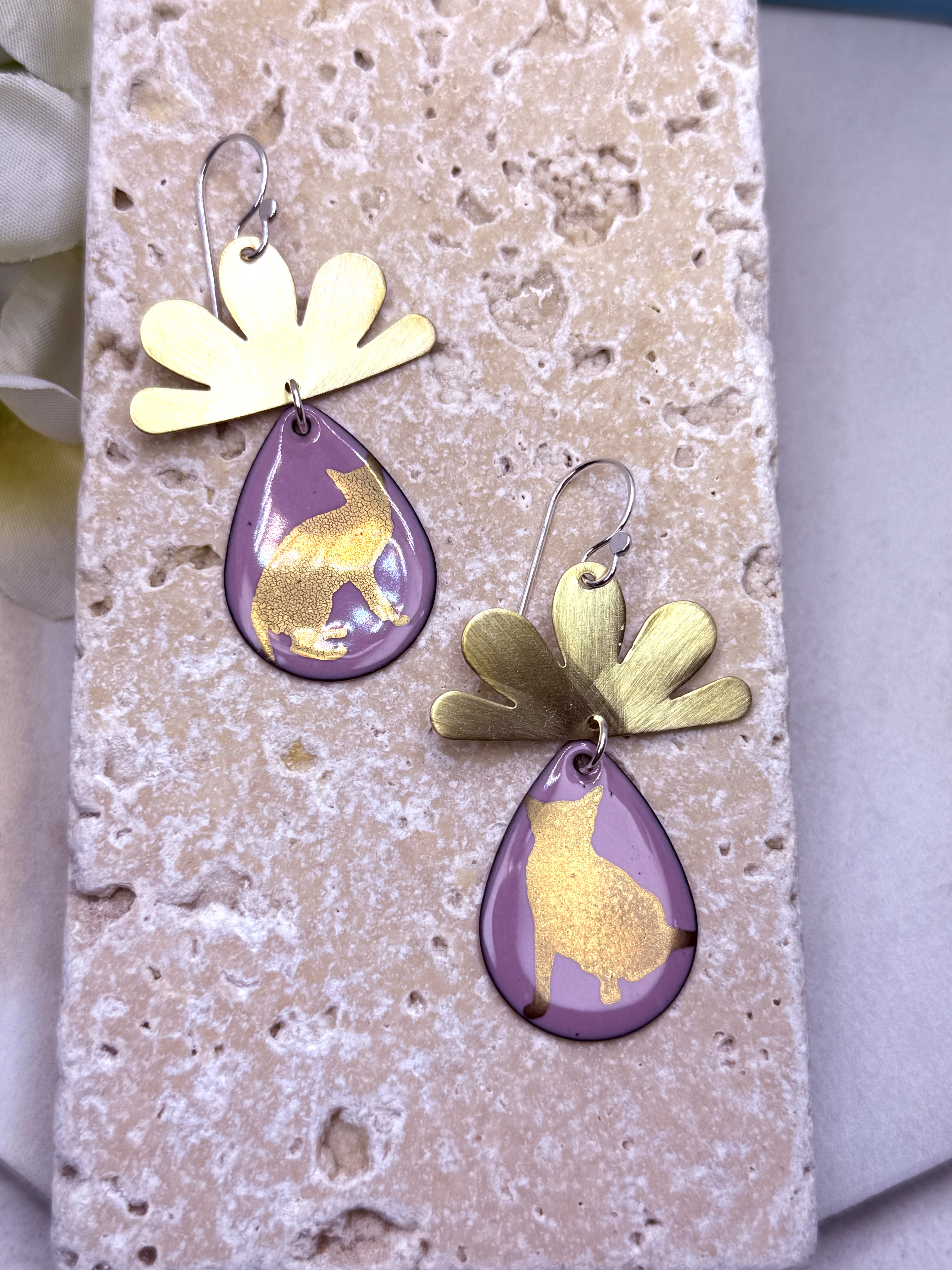 Cat Silhouette Statement Earrings