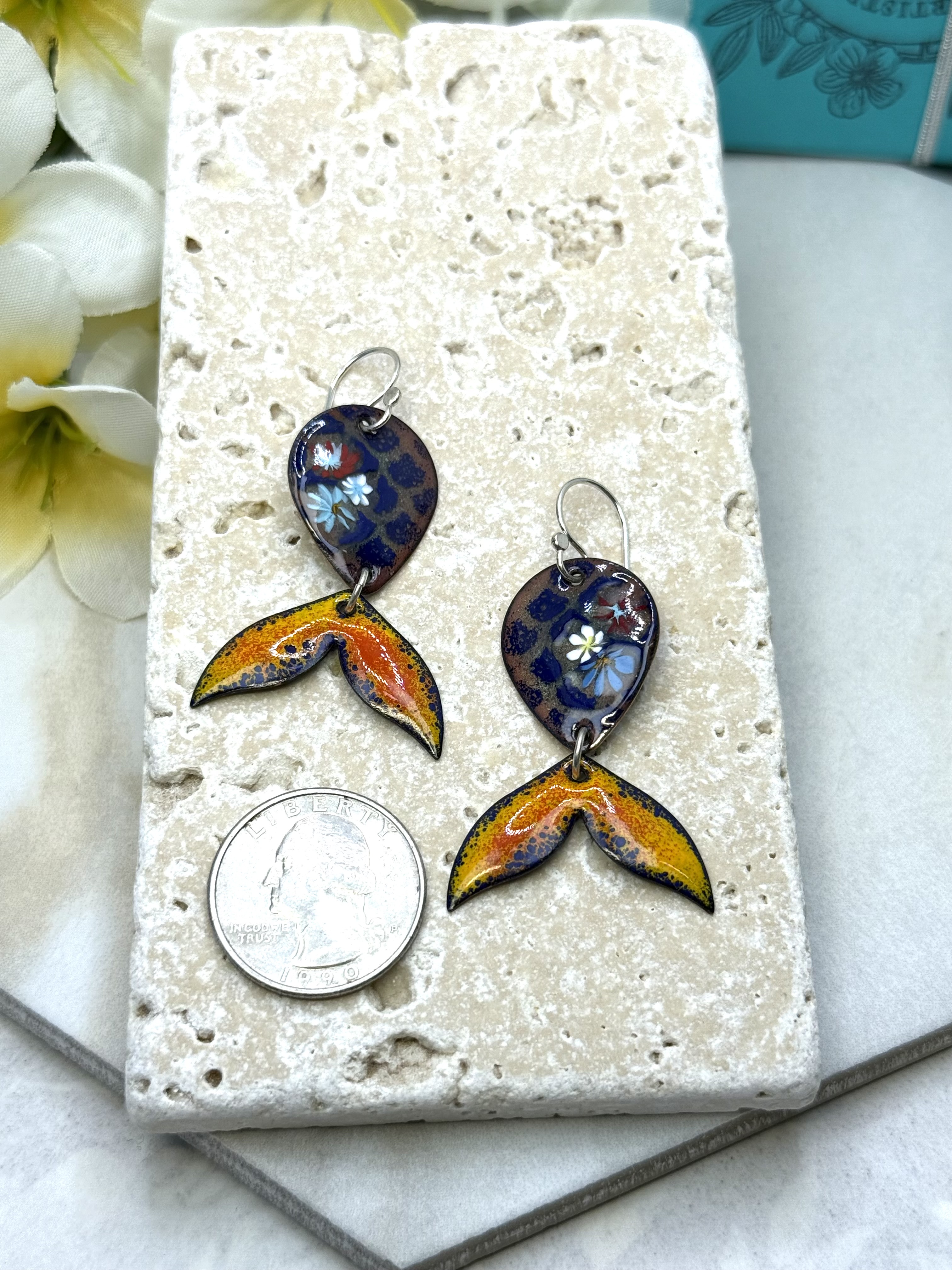 Mermaid Tails With Flowers