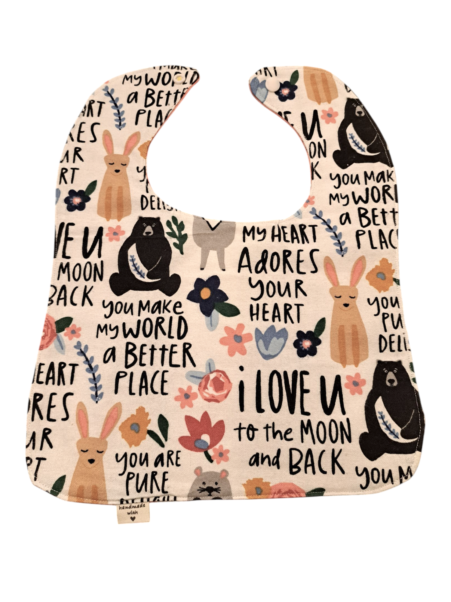 Woodland Affirmations Bib