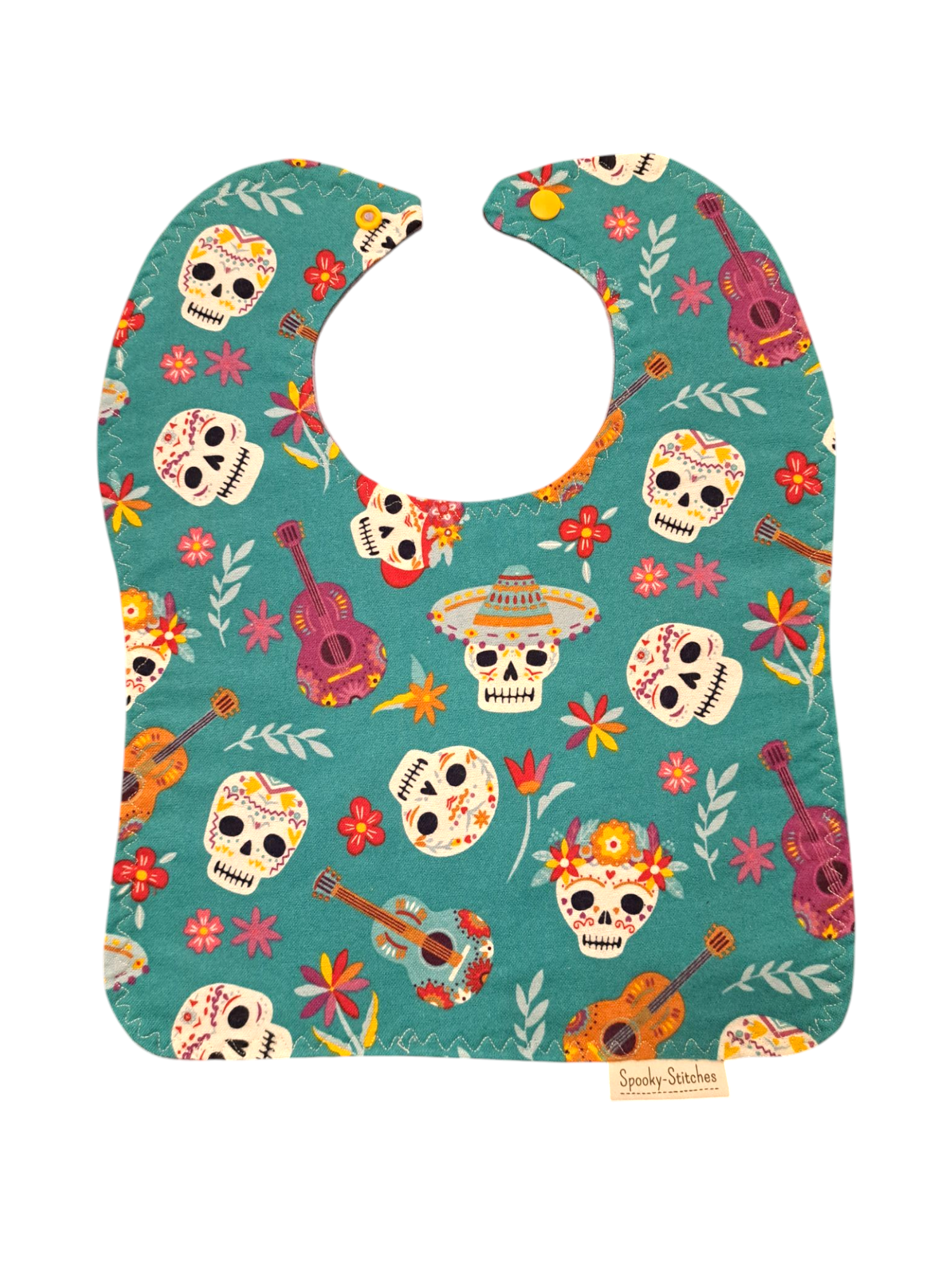 Dia de los Muertos Bib