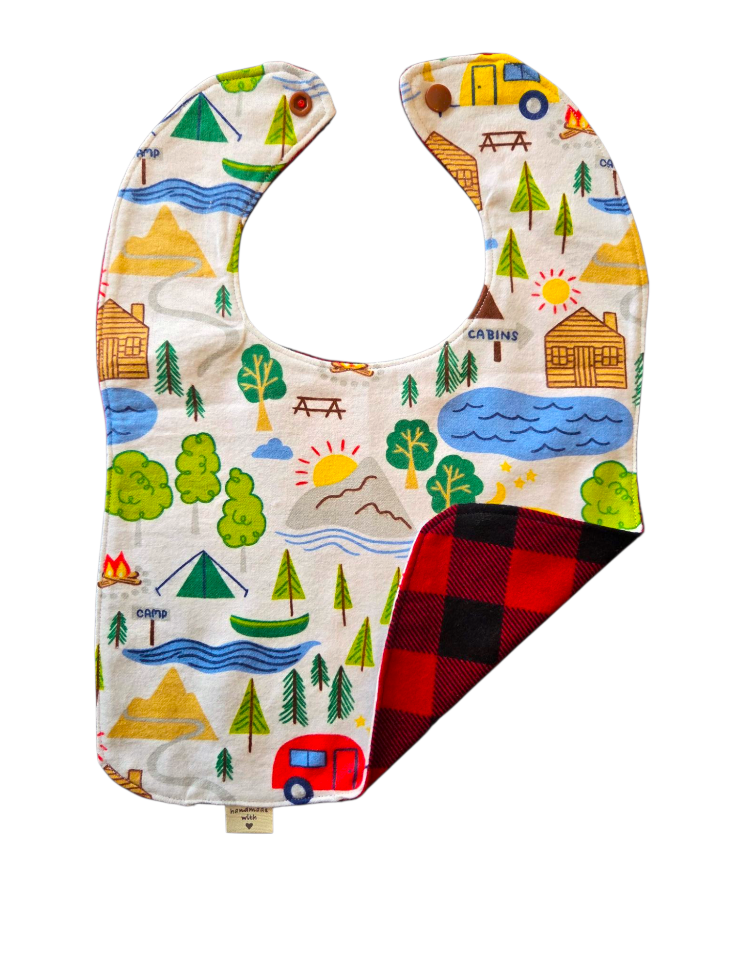 Buffalo Red Camping Bib