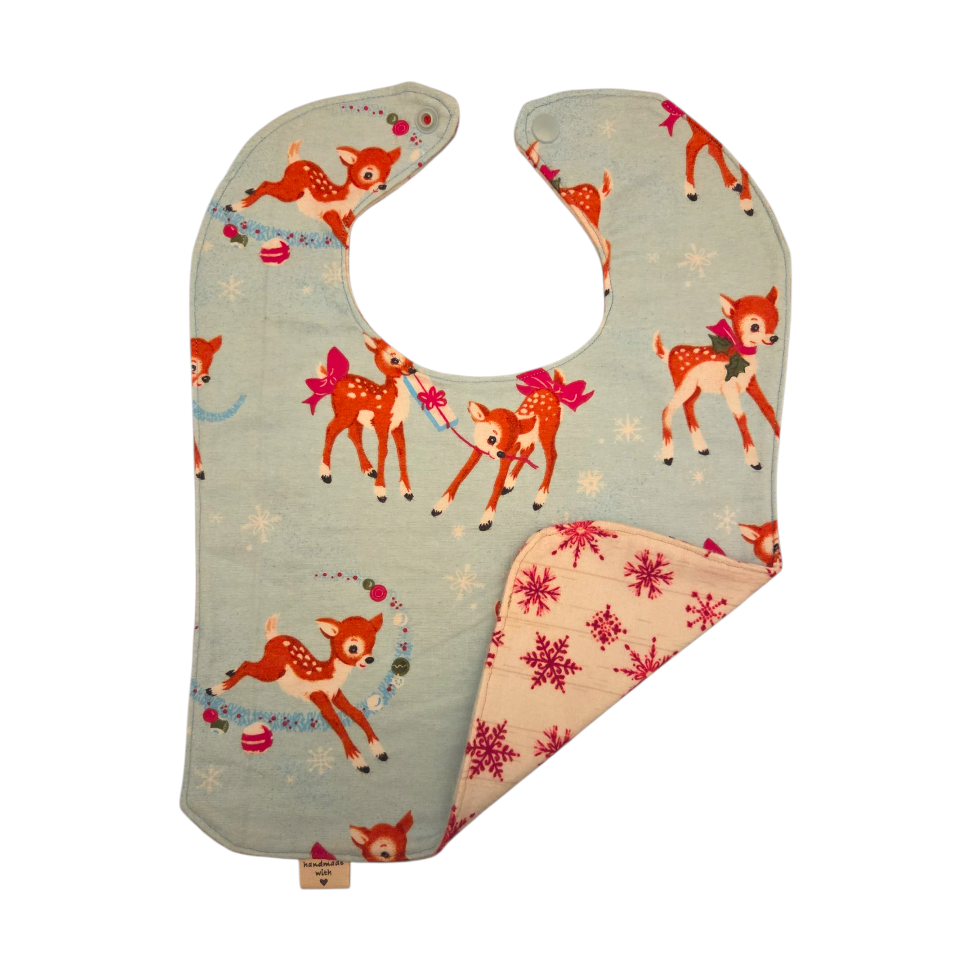 Vintage Winter Deer Bib