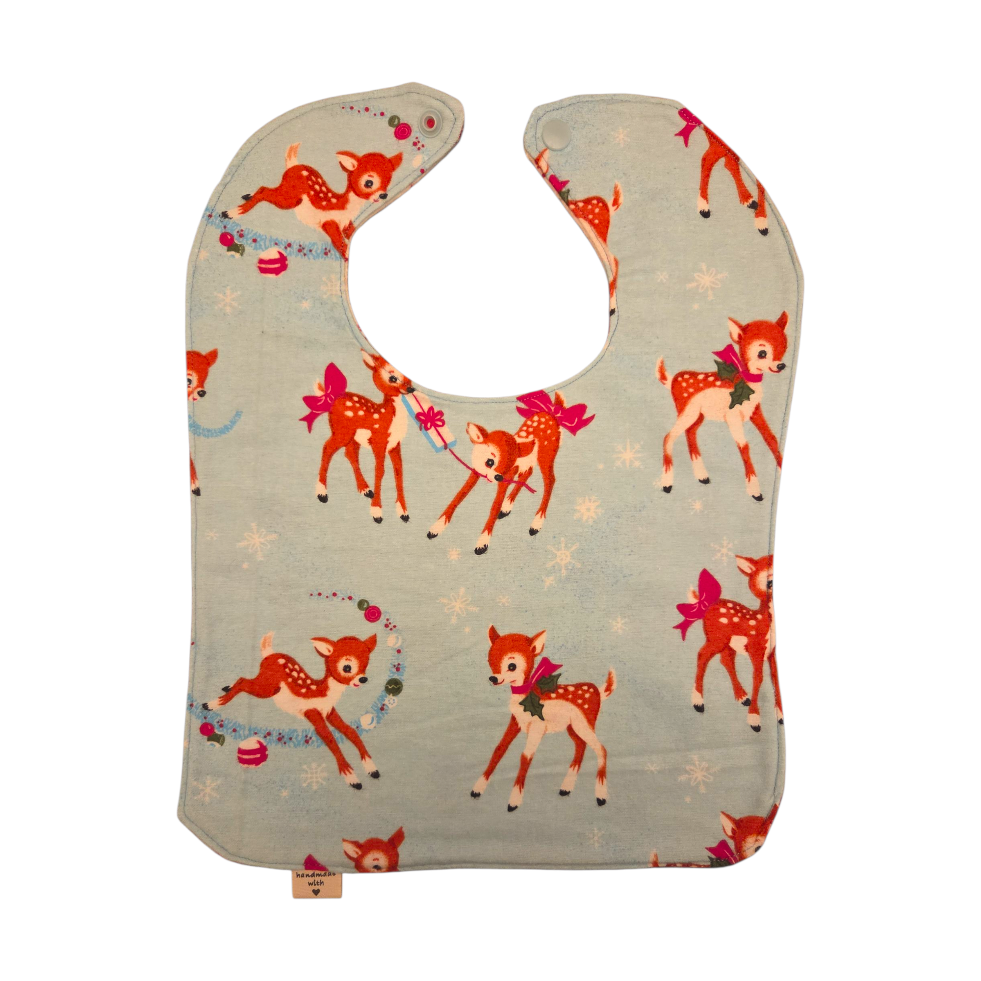 Vintage Winter Deer Bib