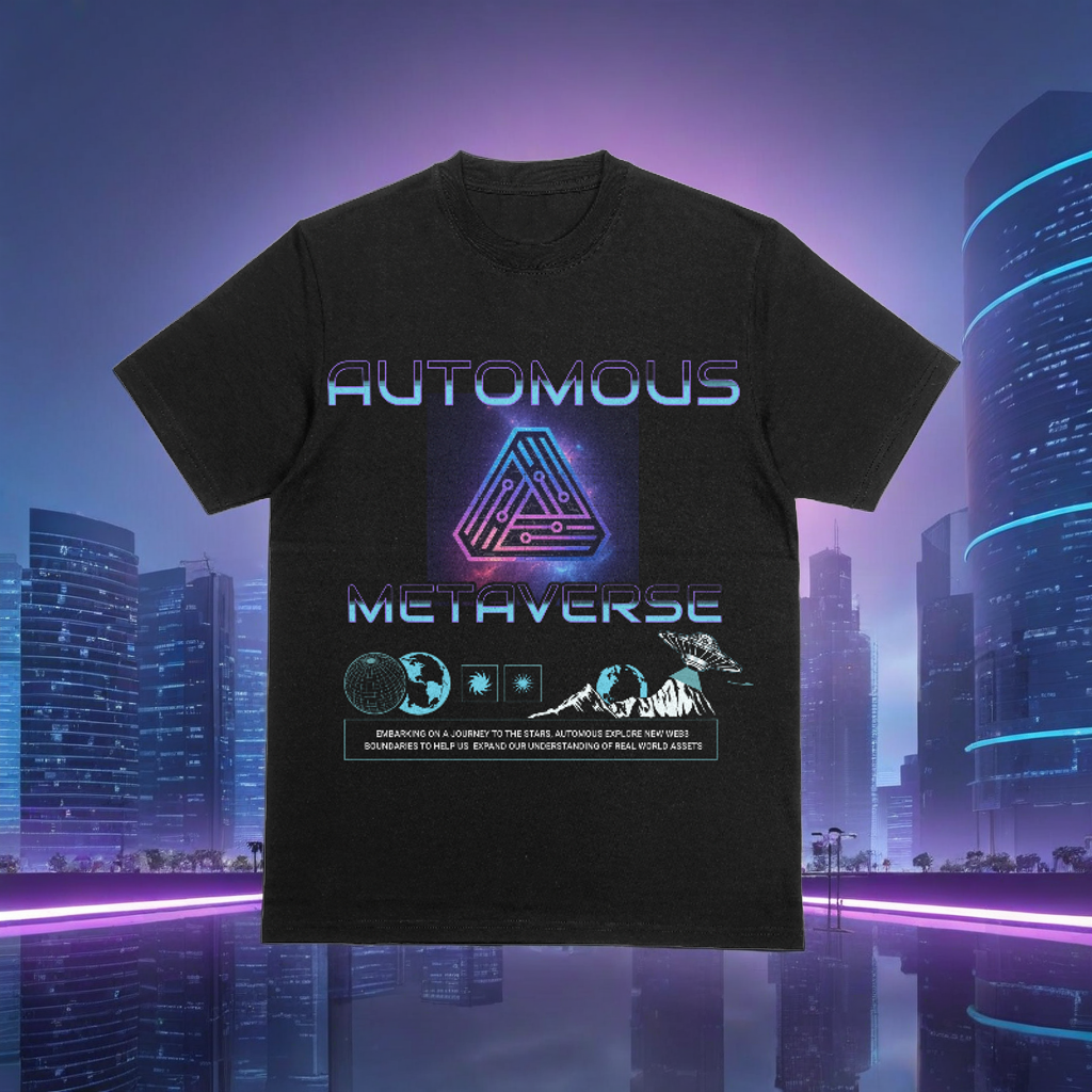 Black Metaverse Graphic T-Shirt