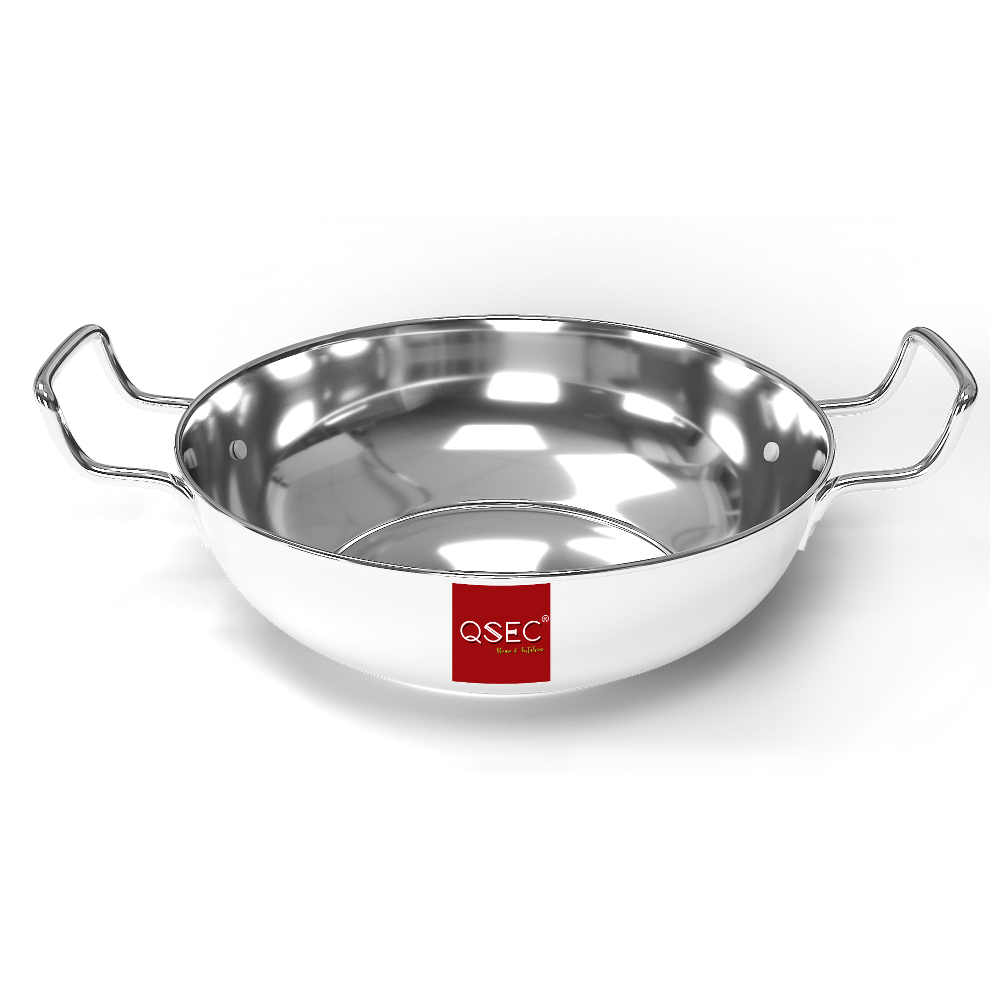 QSEC Stainless steel kadai (size)