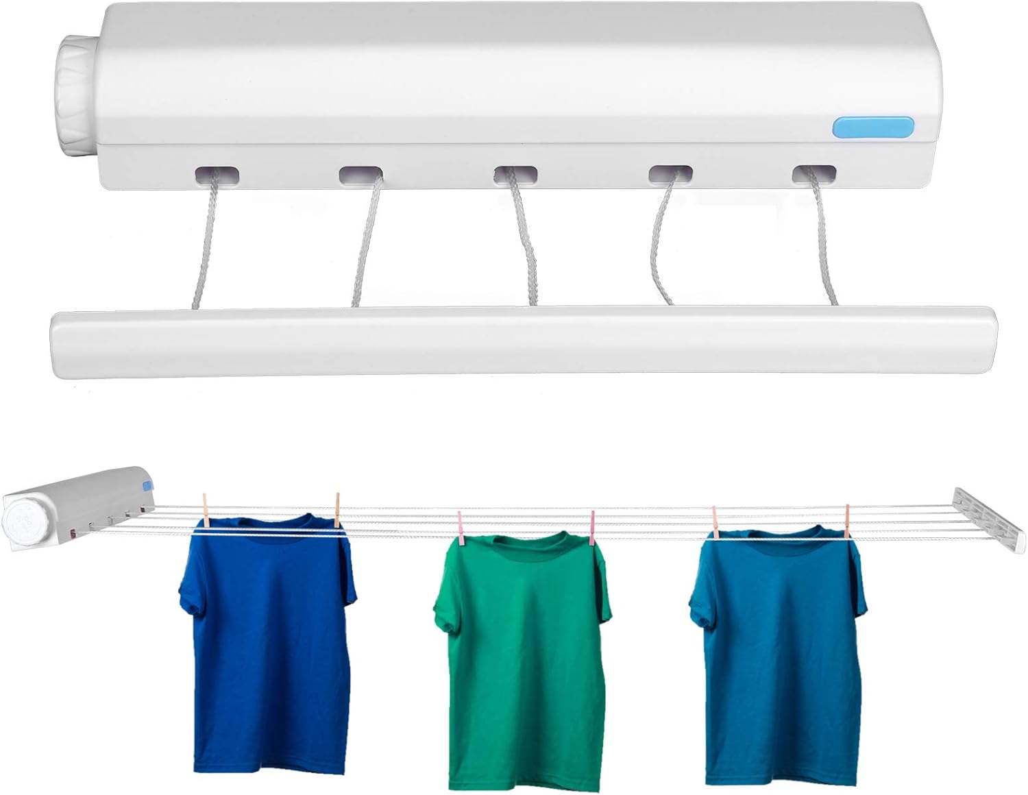 Tendedero De Ropa Moderno De Plástico Plegable y Ajustable