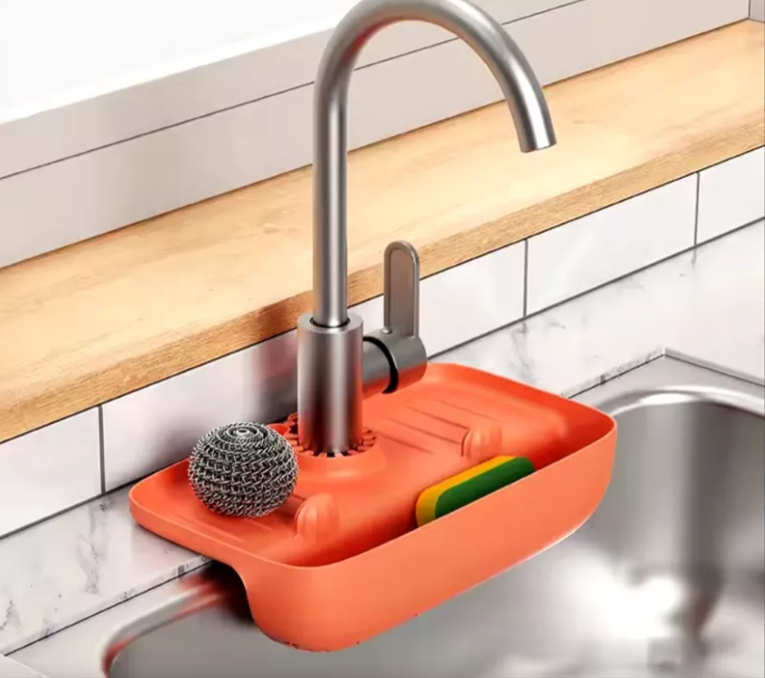 Soporte Bandeja Escurridor De Lavaplatos Fregadero En Silicon Cocina