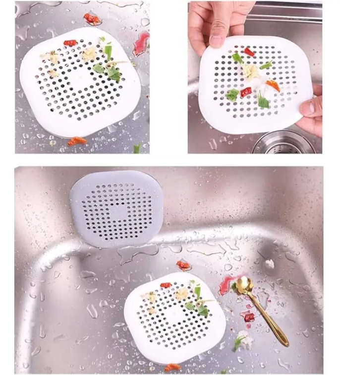 Protector Drenaje De Silicona Para Duchas Fregadero Baños