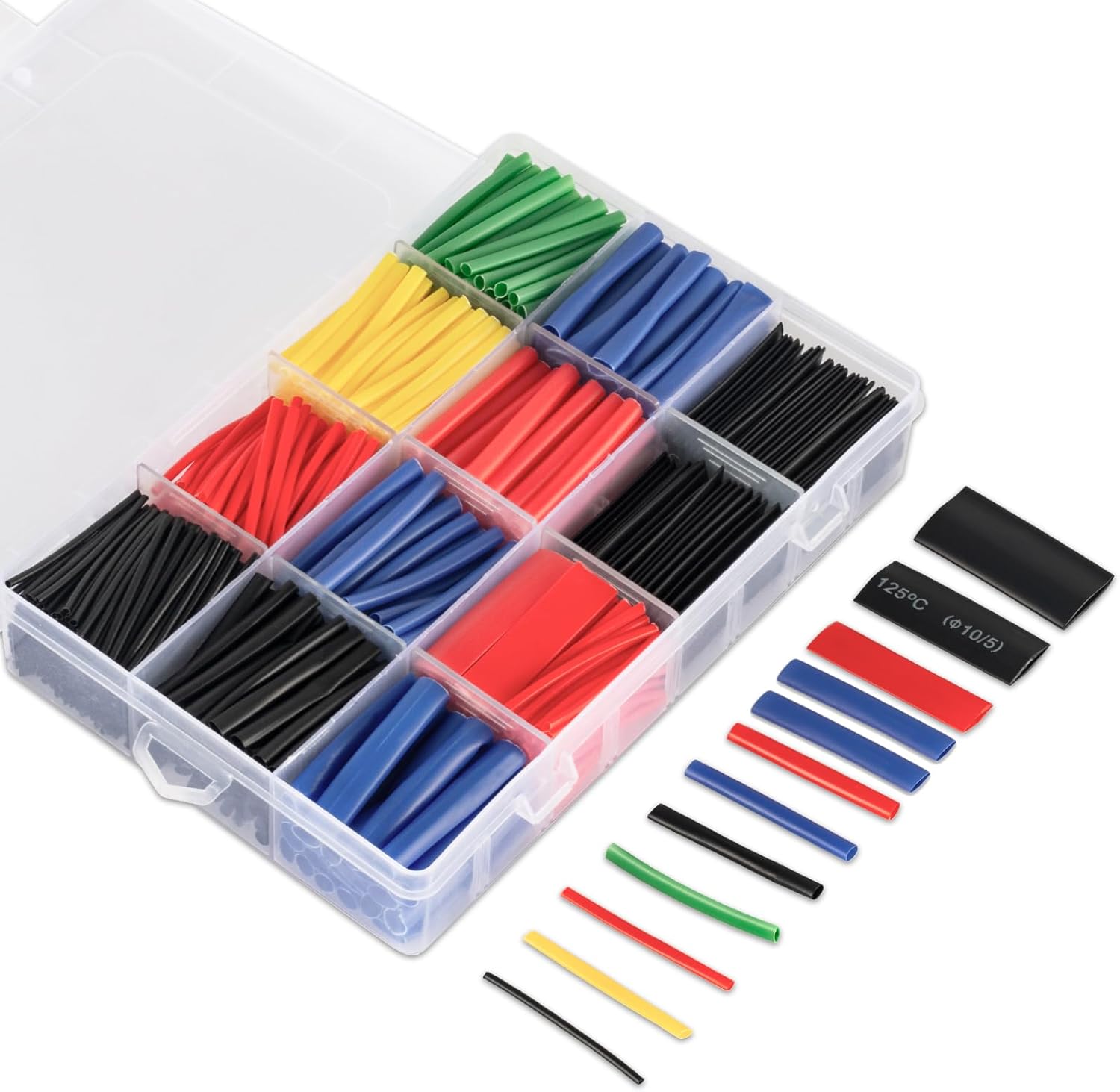 Kit Cable Tubo Termo encogible Varias Medidas 560 piezas